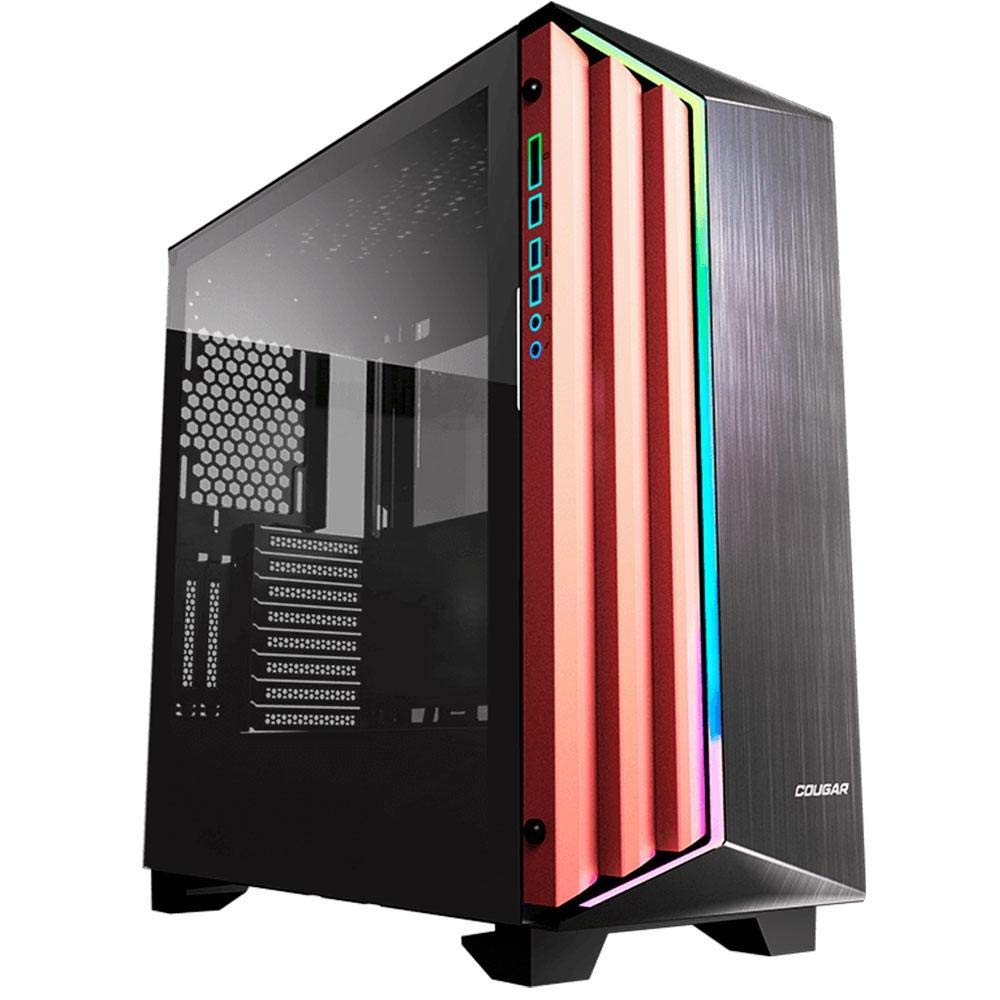 COUGARDark Blader S Premium Mid Tower Gaming Case Brushed Aluminium Front Pannel with RGB and Glass side window