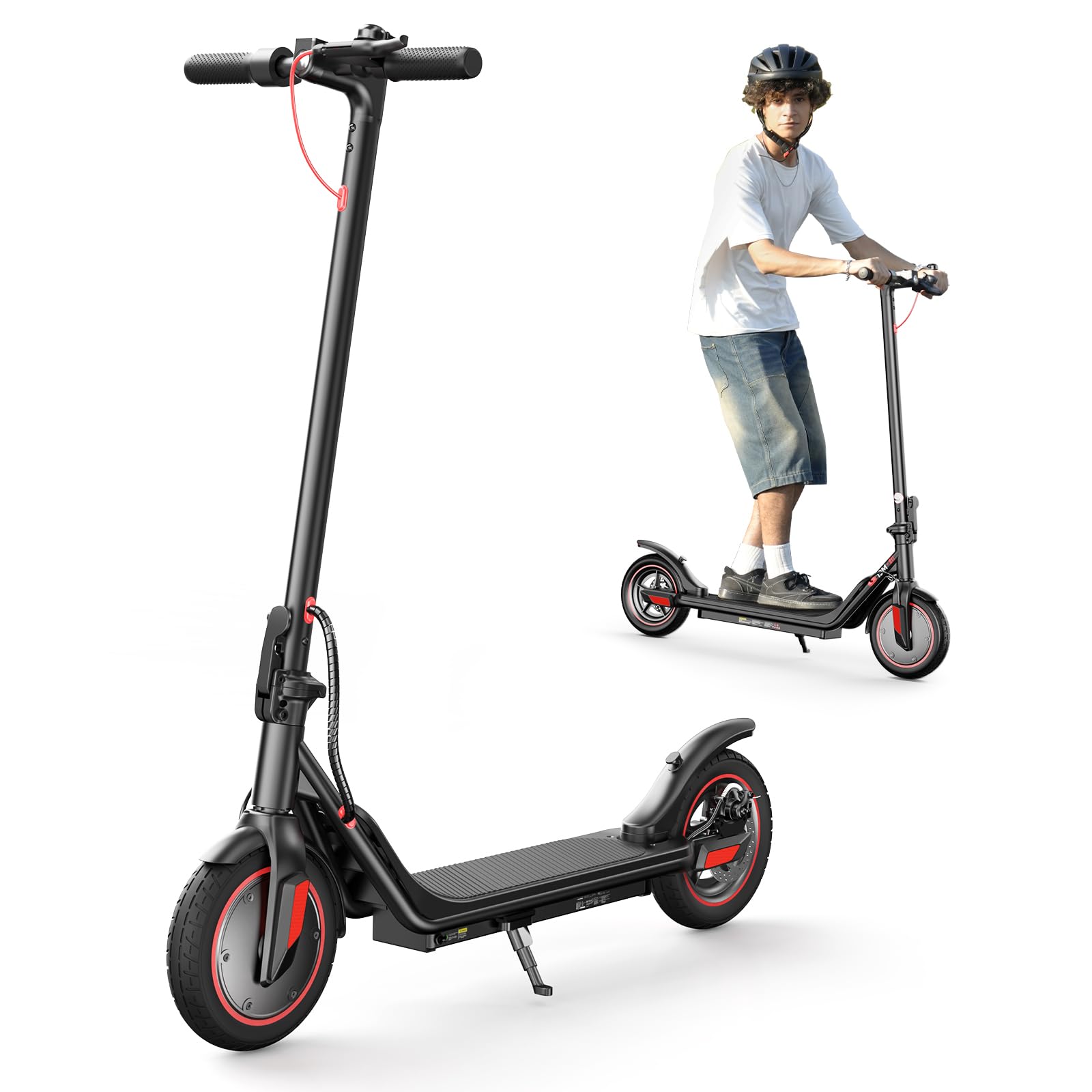 iScooter Electric Scooter for Adults, 18/12 Miles Long Range,22/19/15.6 Mph Top Speed, Commuting Electric Scooter with Cruise Control, Double Braking Systems E Scooter for Adults and Teens