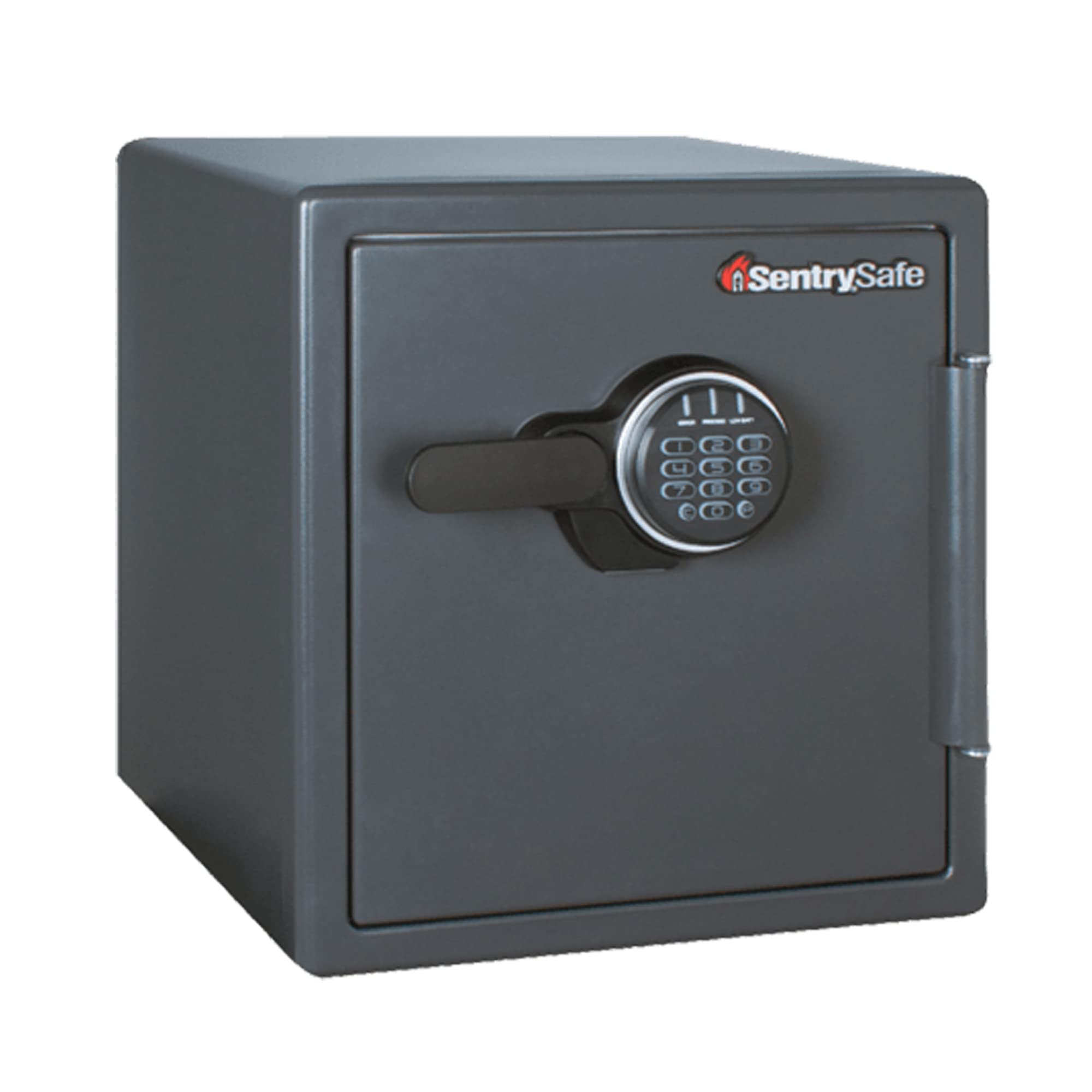 SentrySafeBlack Fireproof Safe with Digital Push Button Keypad, Home Safe For Money, Documents, and other Valuables, 1.23 Cubic Feet, SF123ES