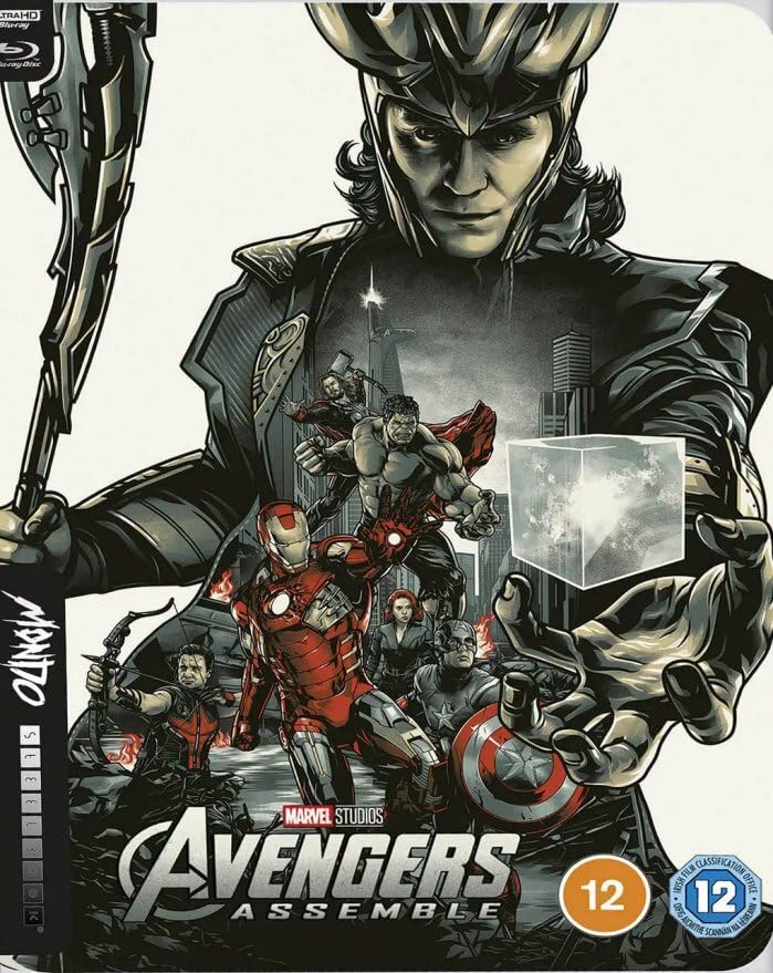 Avengers Assemble - Amazon Exclusive SteelBook (Art by Mondo) [4K UHD Blu-Ray, Limited Edition]