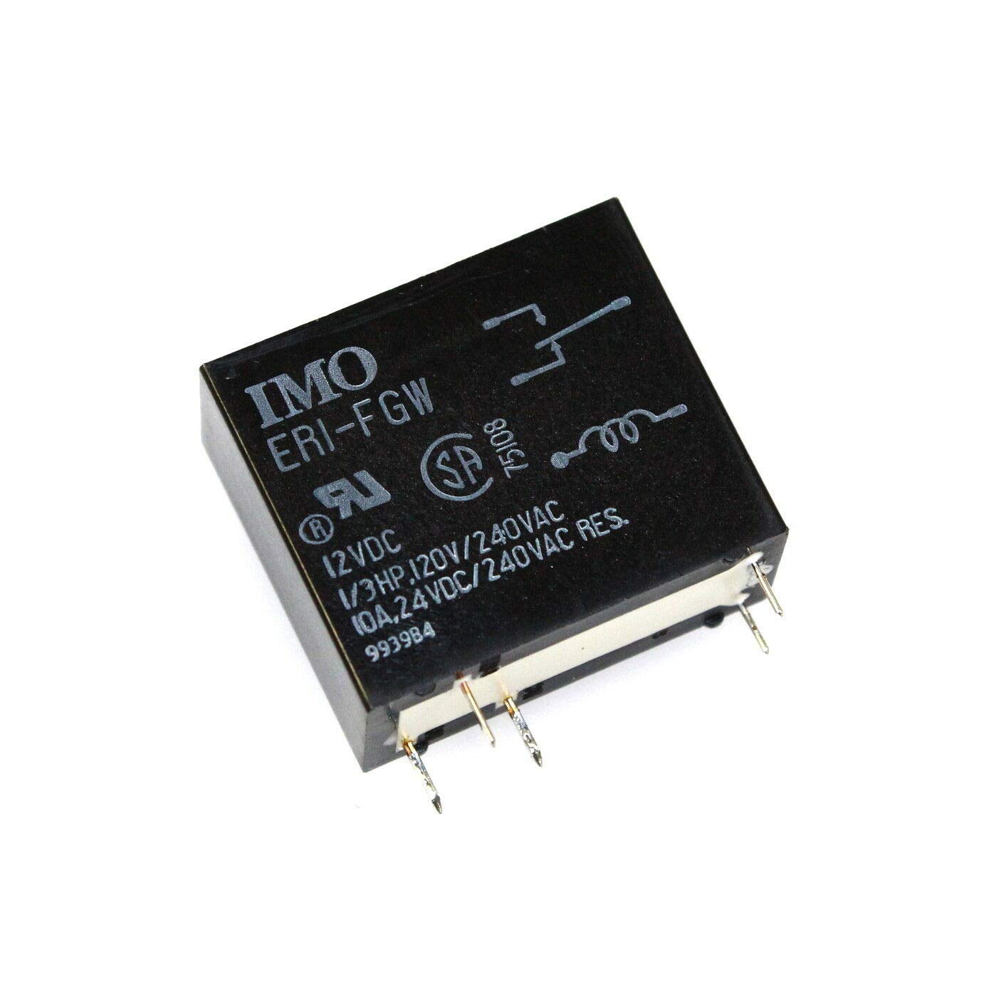 IMO PRECISION CONTROLS ERI-FGW VS-12STBU-I02 SPDT 12VDC 10A PCMT Relay Qty=1