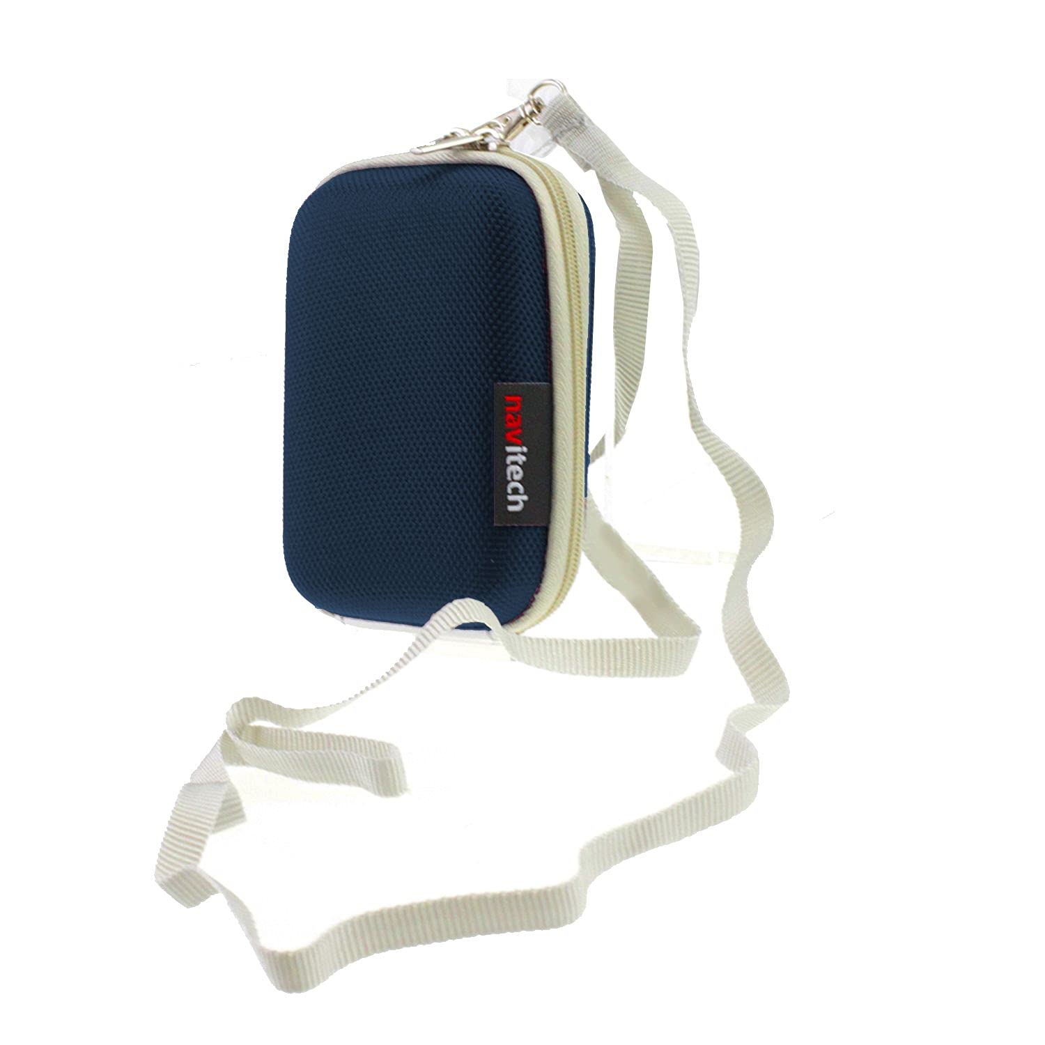 Navitech Dark Blue Hard Carry Case Compatible With The BACtrack Trace Breathalyzer