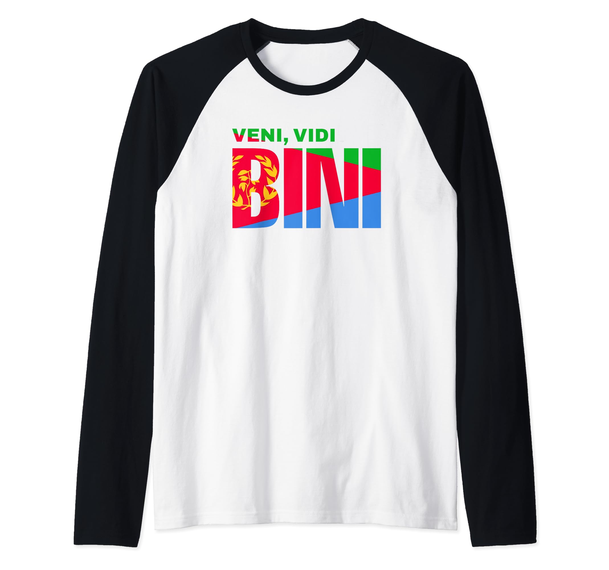 Biniam girmay Eritrean cyclistVINI VIDI BINI, Biniam girmay Eritrean cyclist tour france Raglan Baseball Tee