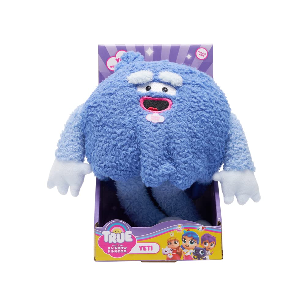 True and The Rainbow Kingdom Talking Musical Cuddly Plush Teddy - Cute Soft Yeti Toy for Children - Ages 3+