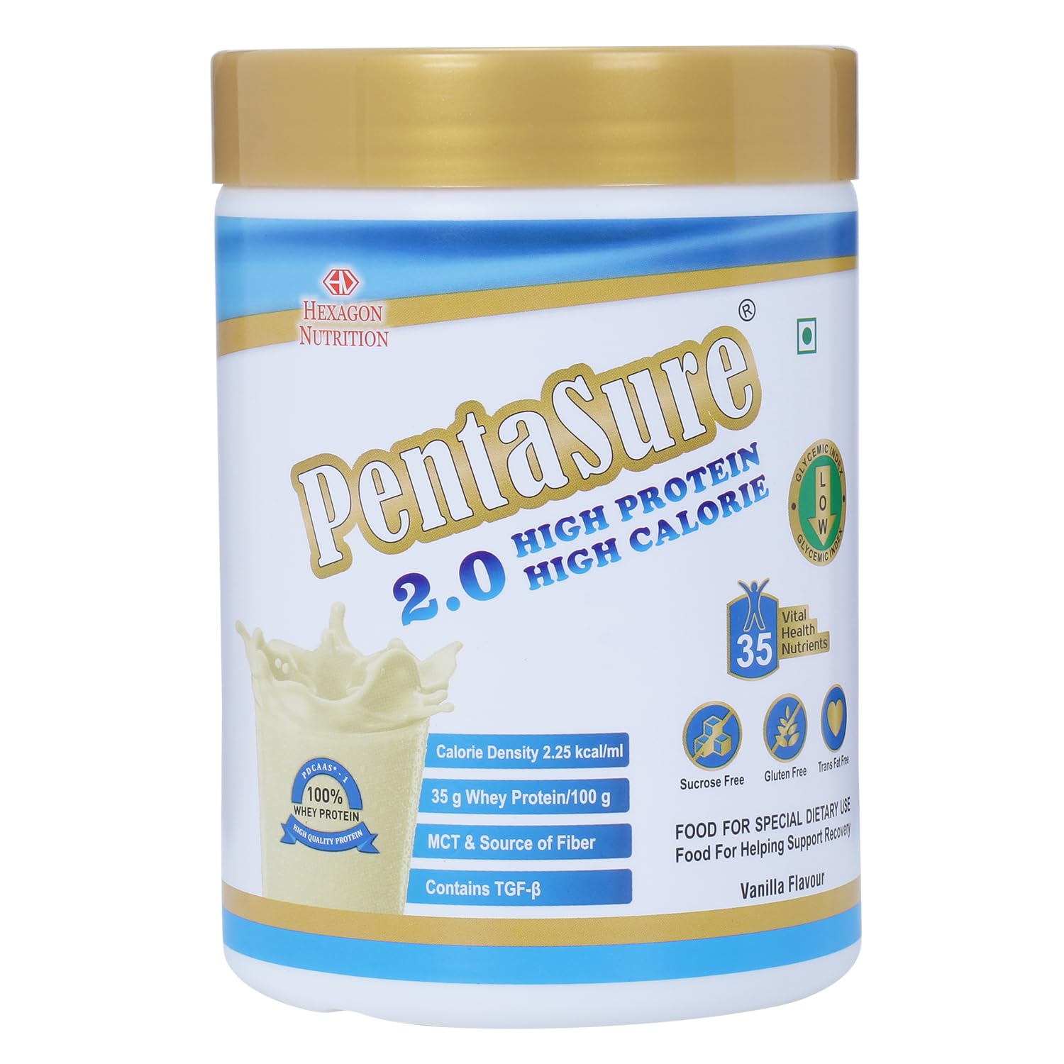 PENTASURE 2.0 High Protein High Calorie Vanilla flavour - Pack of 400gm