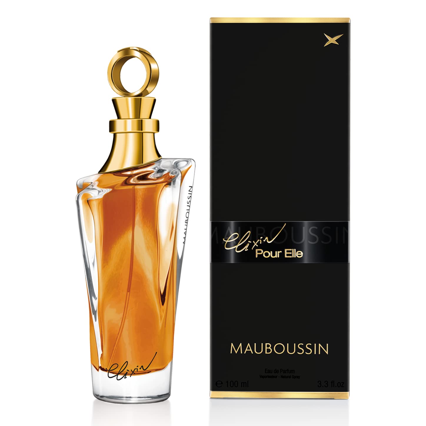 Mauboussin - Elixir Pour Elle 100ml (3.3 Fl Oz) - Eau de Parfum for Women - Floral & Oriental Scents