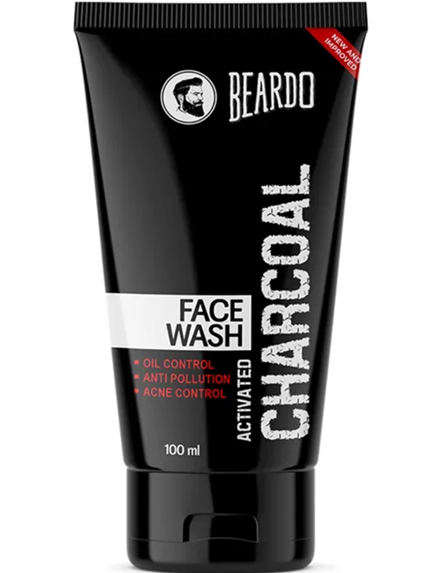 BeardoActivated Charcoal Face Wash - Acne, Oil & Pollution Control - 100 ml