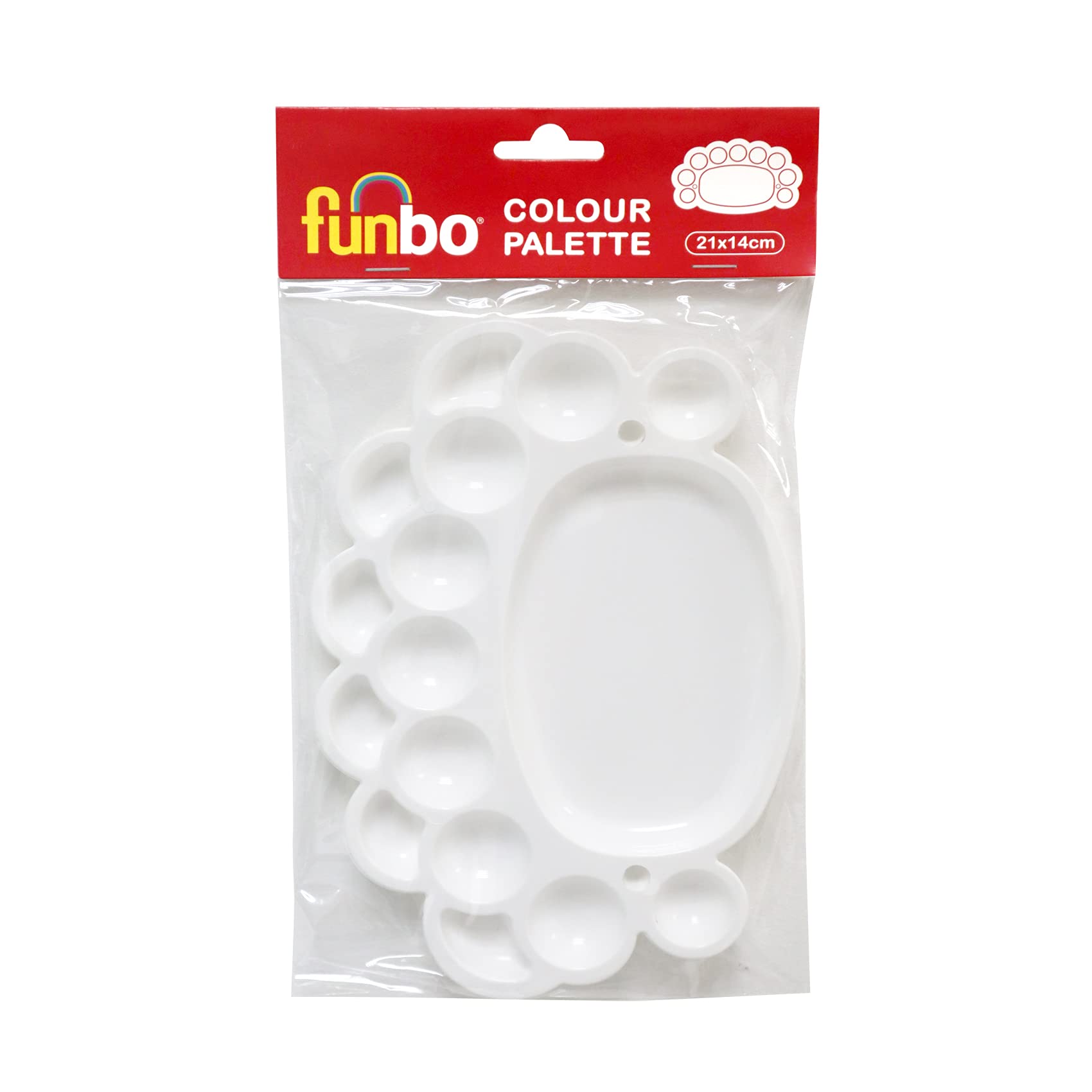 Funbo Pallet Plastic Oval 21 X 14cms