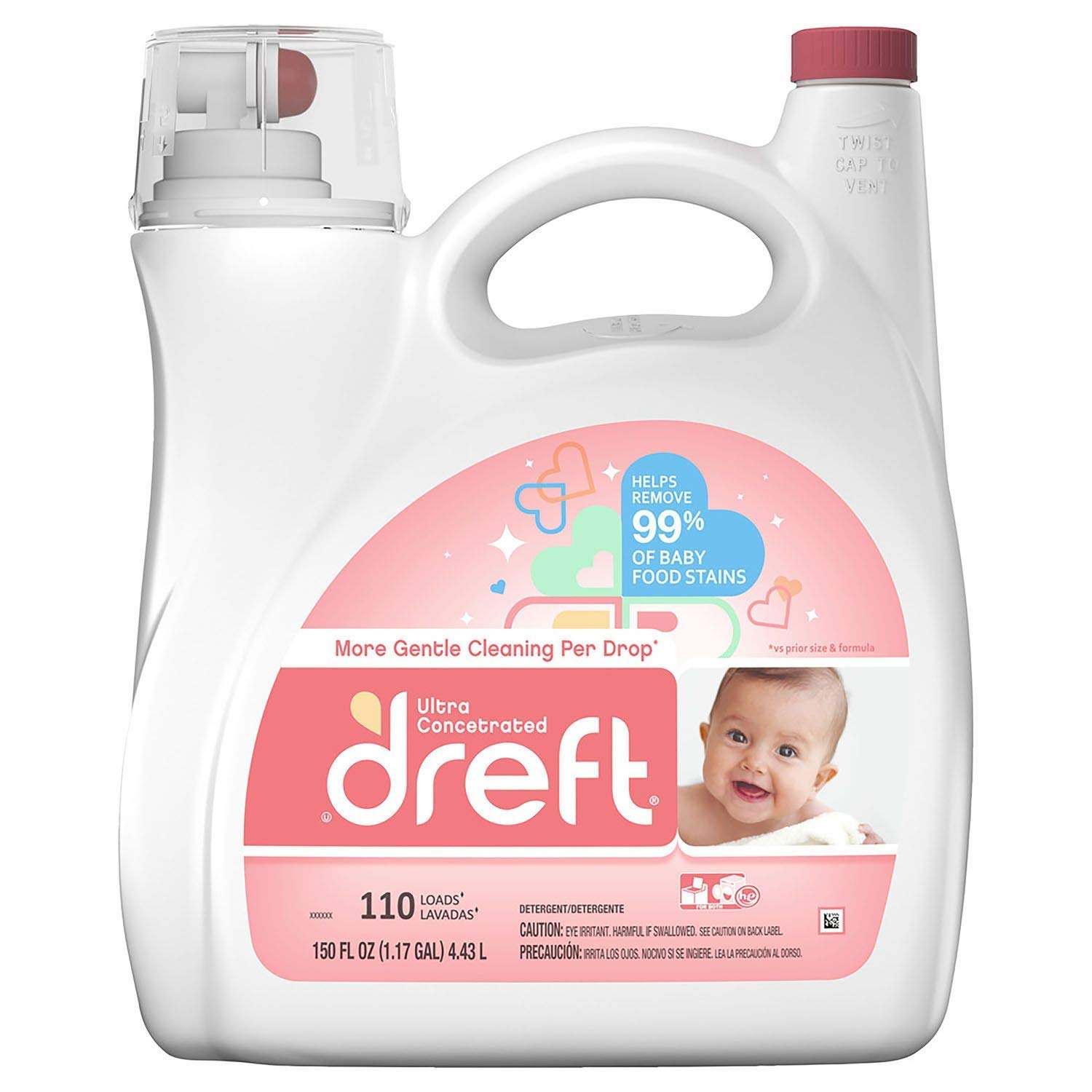 DreftUltra Concentrated Liquid Laundry Detergent, 150 Fl. Oz