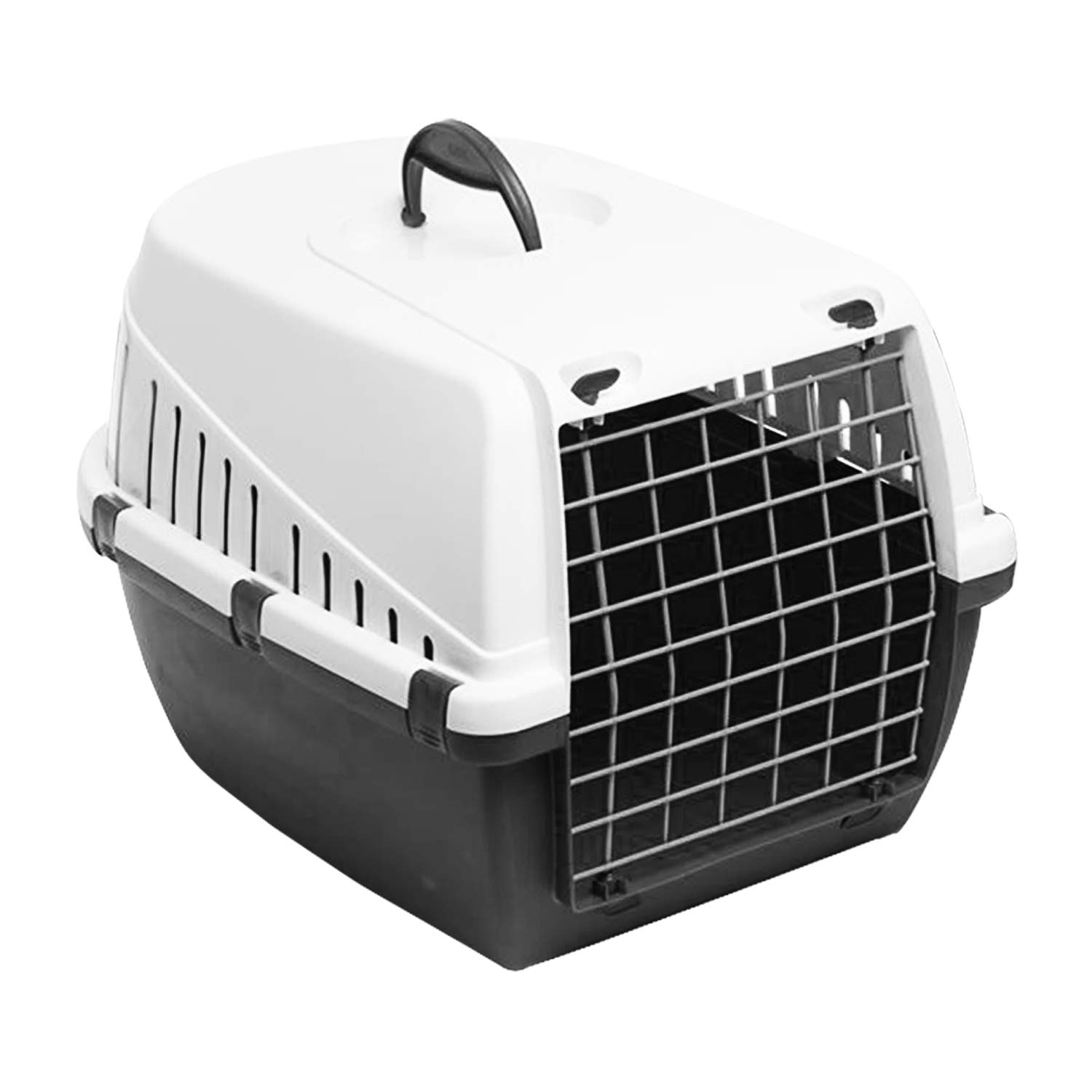 Guaranteed4Less Portable Pet Carrier Cat Puppy Travel Cage Dog Carry Basket Transporter Box (Black)