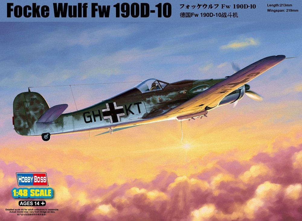 Hobbyboss 1:48 Scale"Focke-Wulf FW190 D-10" Assembly Kit