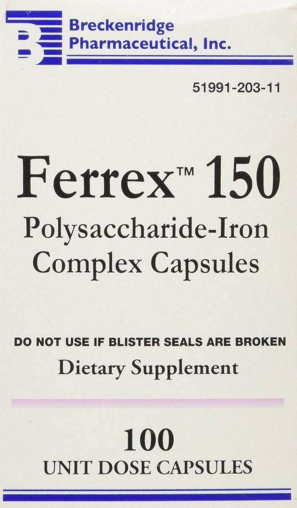 Ferrex 150 Capsules, 100ct (3 Pack)