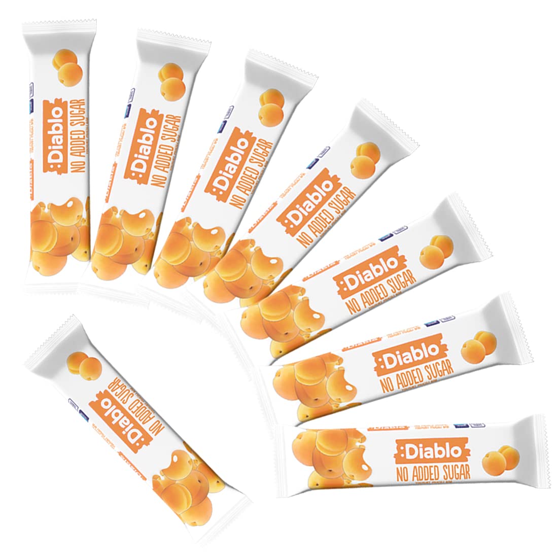 Diablo Yoghurt & Muesli Bar - Apricot | No Added Sugar | Sweetened with Maltitol| Breakfast Bars| Diabetic Friendly Hamper Available - Perfect for Gifting | 1 Bar 30g (Pack Of 8)