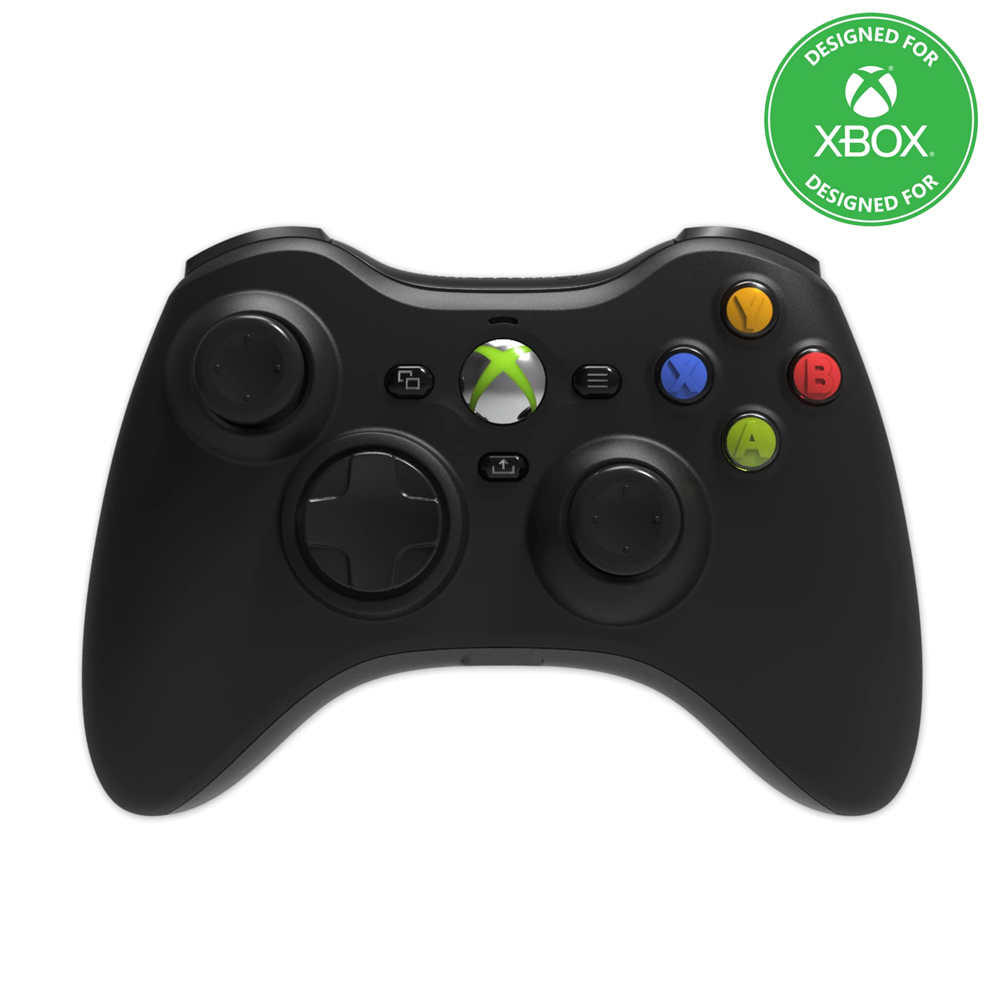 Hyperkin Xenon Wired Controller - Black - Officially licensed Xbox 360 Controller replica for use with Xbox Series X|S, Xbox One, Windows 10|11, PC, Video Game Controller, 3.5MM Audio Jack, Impulse Triggers, Plug and Play Gaming Gamepad