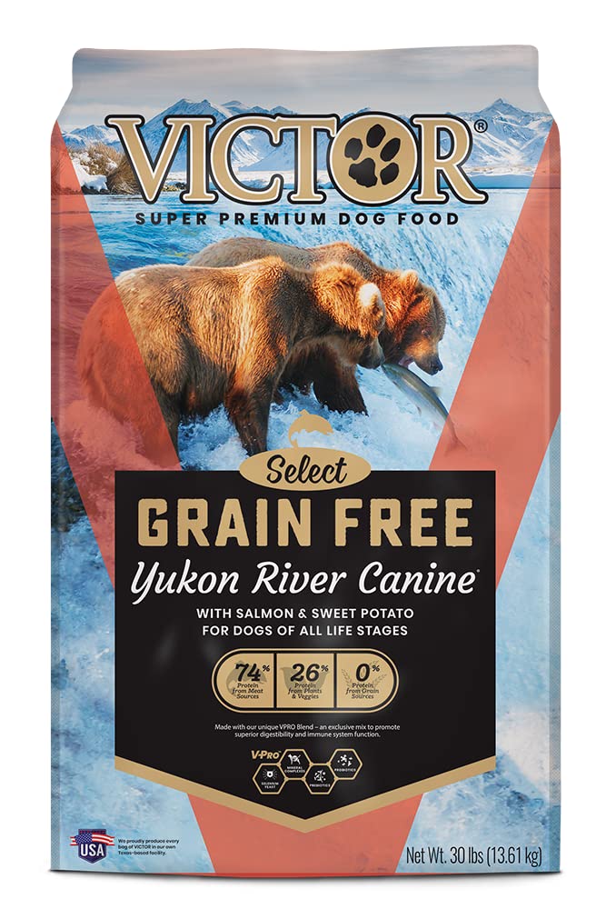 Victor Super Premium Dog Food – Grain Free Yukon River Canine – for Dogs of All Life Stages – High Protein Dry Dog Food for All Normally Active Dogs, 30 lb