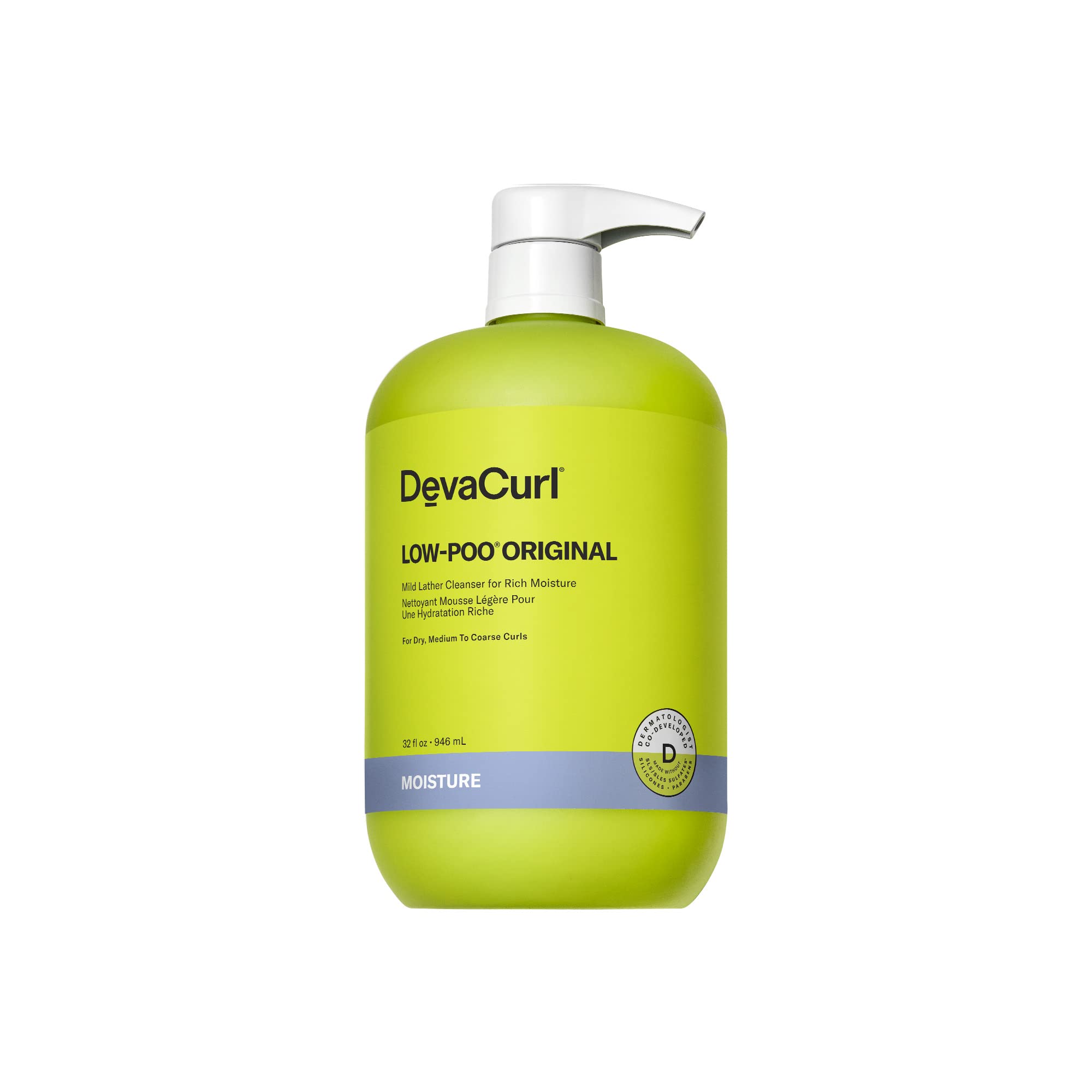 Deva Curl Low-Poo Original Mild Lather Cleanser for Rich Moisture | Hydrates | Enchances Curl Shape | All Curl Types