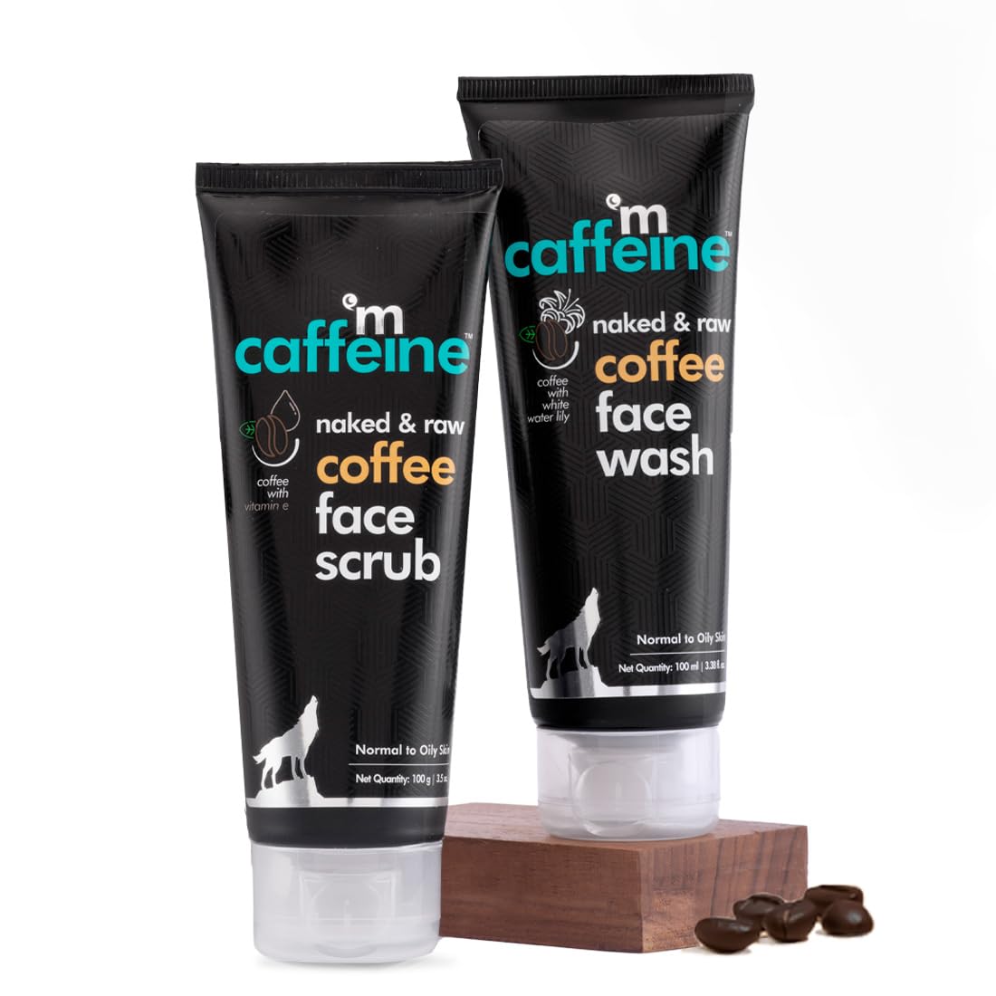 mCaffeine Anti Pollution Face Care Regime with Coffee Face Wash & Face Scrub | Combo Value Pack (100ml each) | Pack of 2