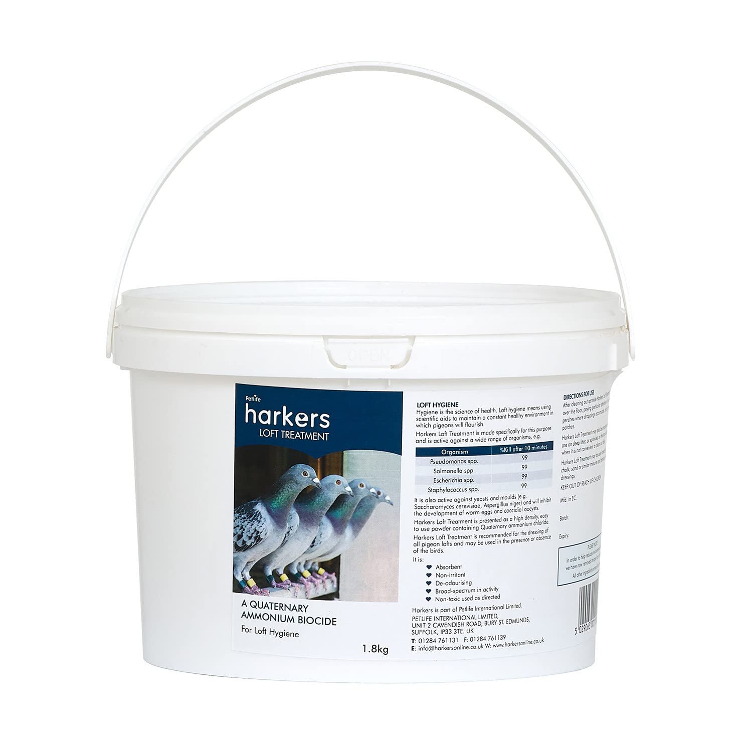 Petlife Harkers Loft Treatment Disinfectant for Pigeon Loft, 1.8 Kg