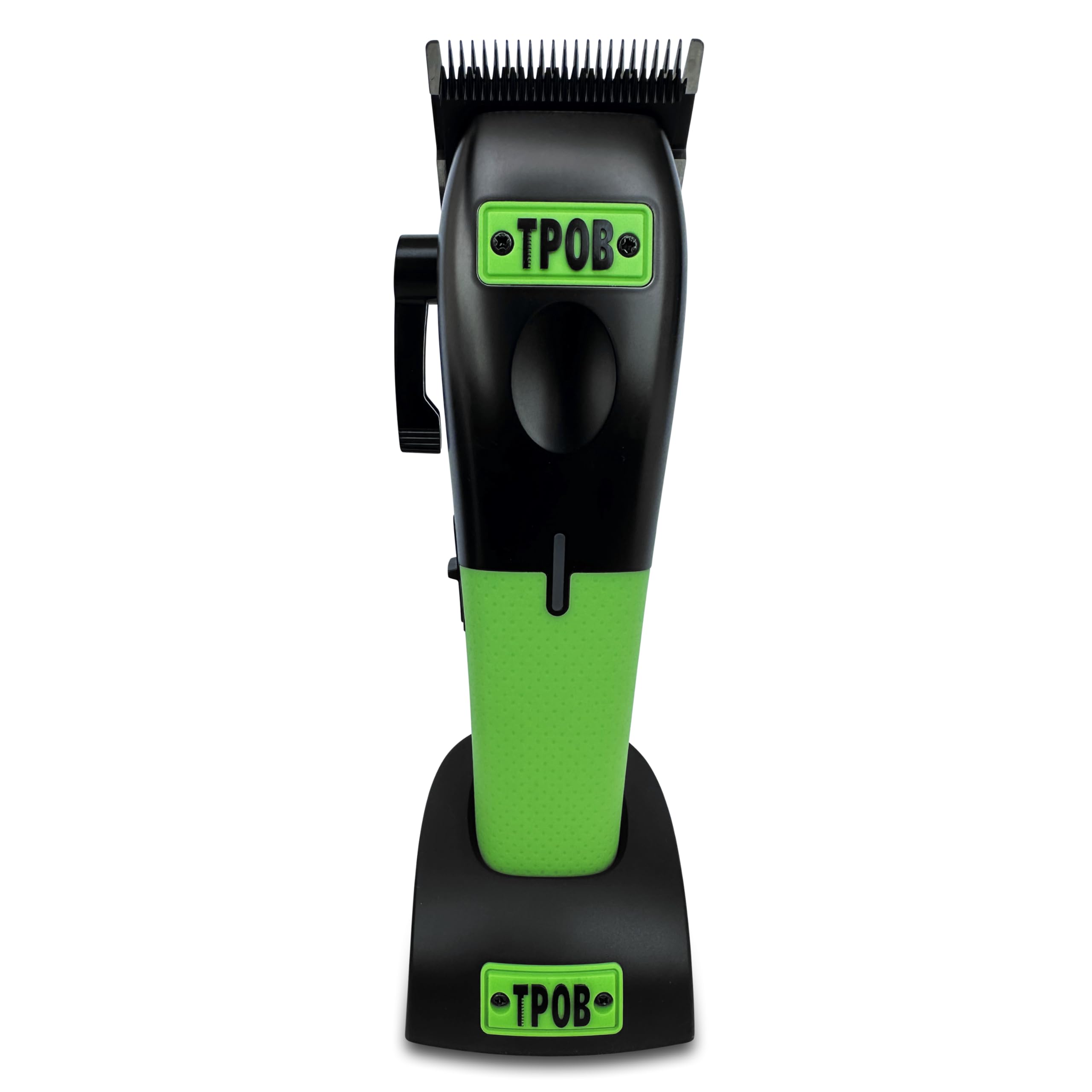 TPOBPlay Barber Hair Clippers for Men 7500 RPM with Rubber Green/Black/Pink Grips