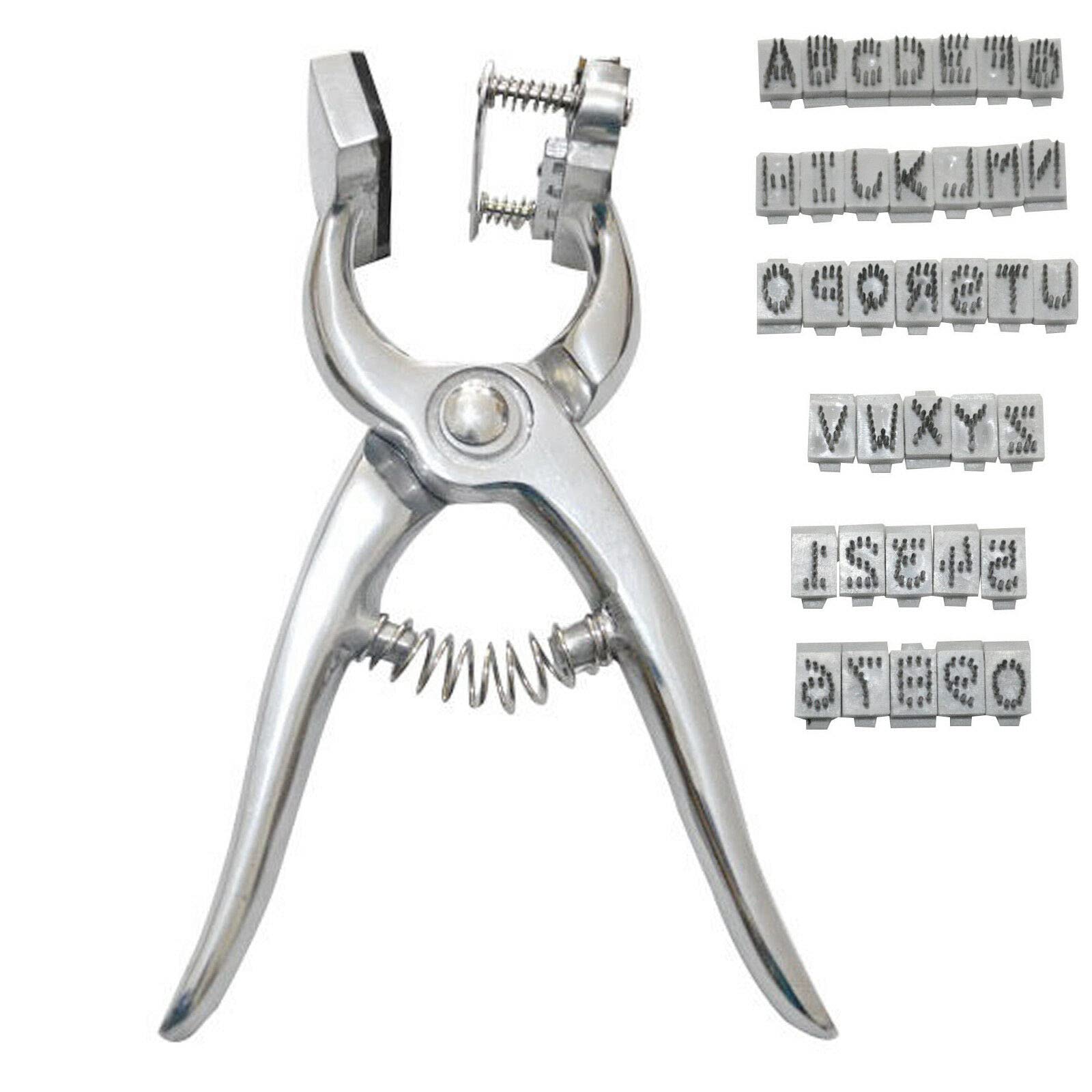 YNR0 to 9 A to Z Tattoo Plier Veterinary Equipment Farming Sheepskin Cattle