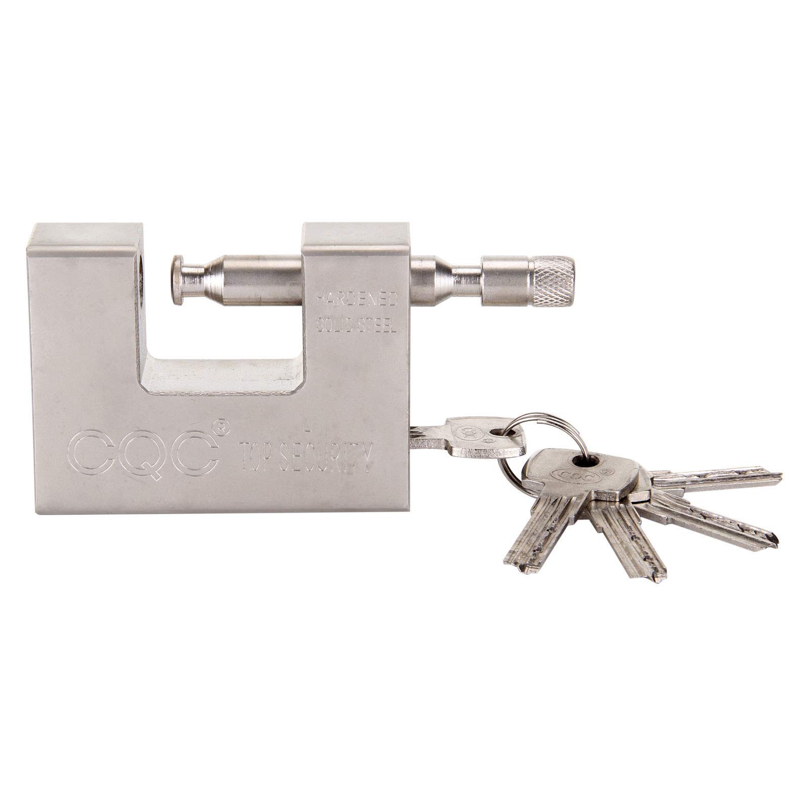 EUN Trademark Heavy Duty Padlock/Chain Lock 94mm Shipping Container Garage Warehouse with 5 key