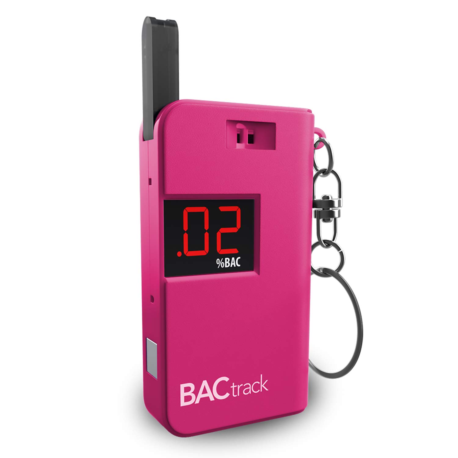 BACtrackKeychain Breathalyser (Pink) | Ultra-Portable Pocket Keyring Alcohol Tester for Personal Use