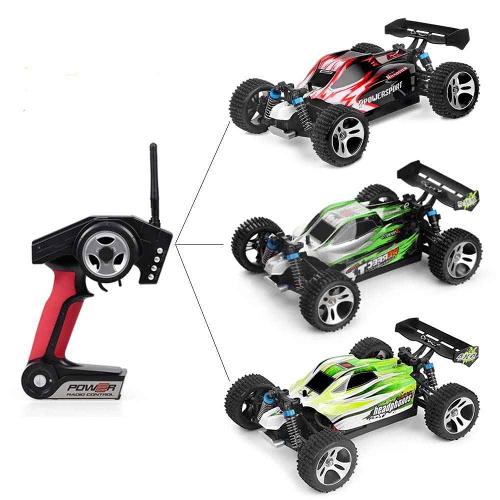 WLTOYS A959-B A959 959-A RC Car 1:18 2.4GHz 4WD Rally Racing Car High Speed Vehicle RC Racing Car for Kids Adults (A959 1B)