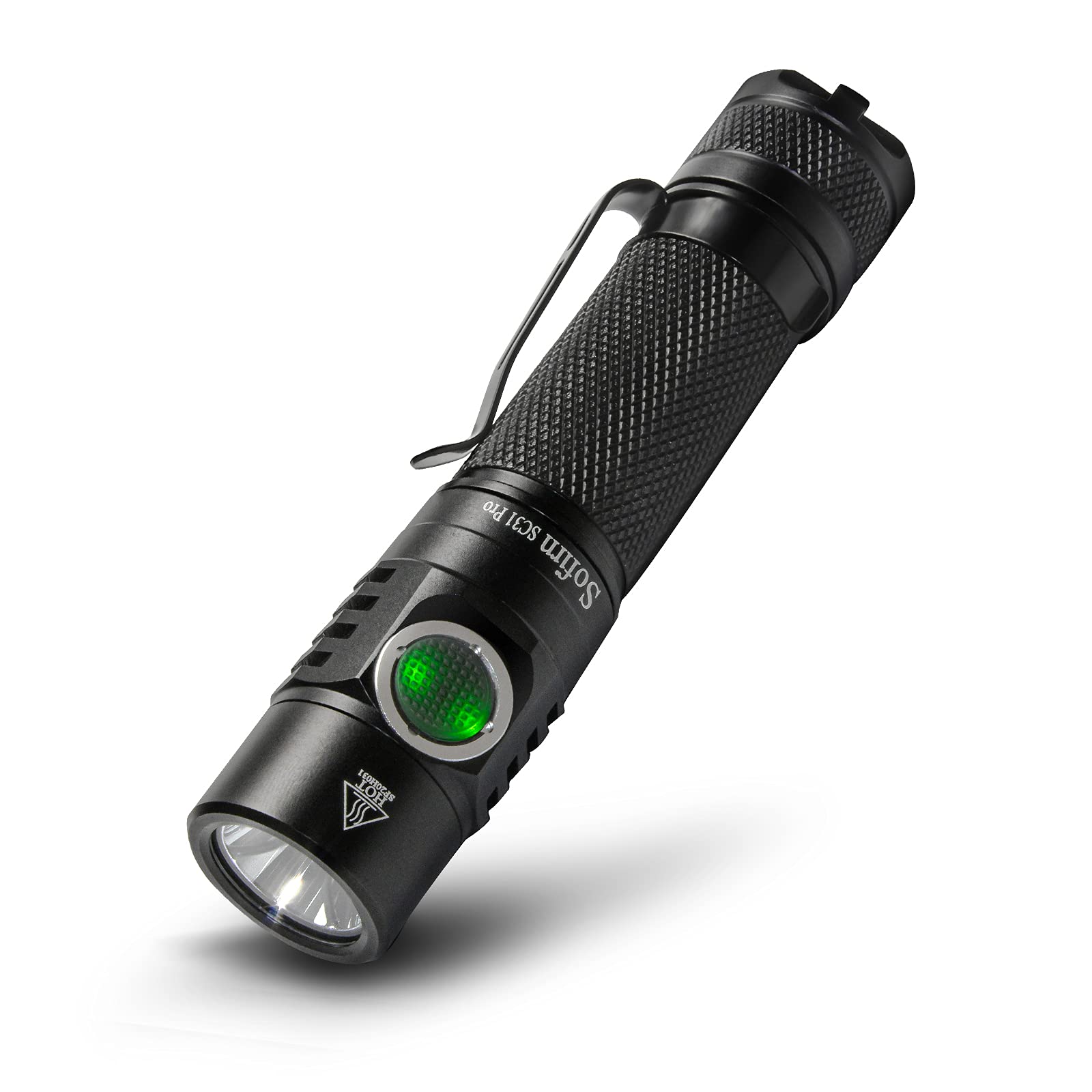 Sofirn SC31 Pro Rechargeable Flashlight 2000 Lumens, Pocket Flashlight with Powerful SST40 6500K LED Anduril UI 2, 3000mAh Battery (Inserted), for EDC Camping Hiking Fishing Dog Walking