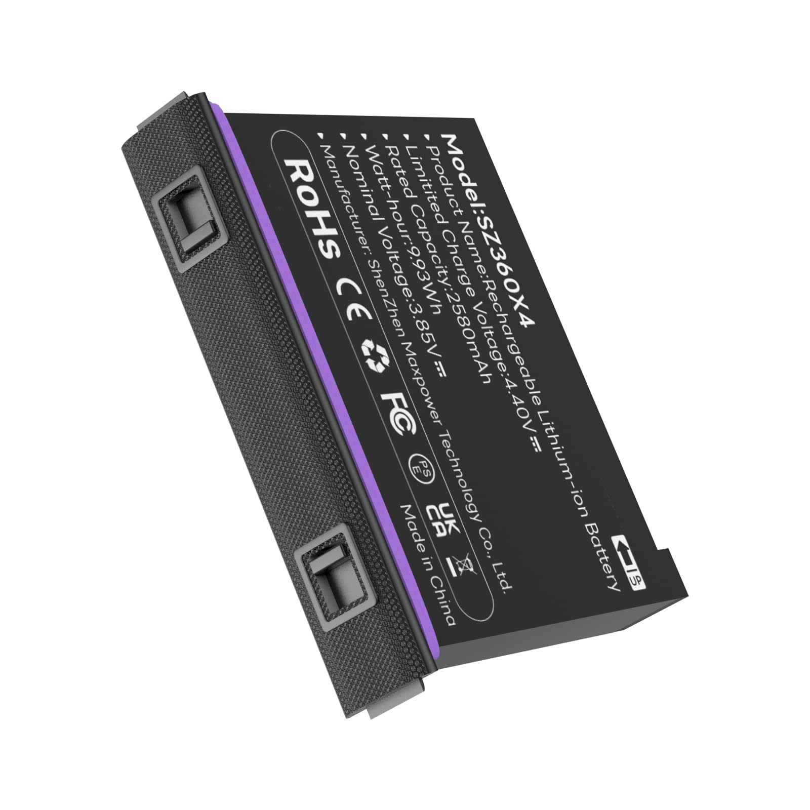 New 2580mAh Rechargeable Battery for Insta 360 X4 Camera Battery Replacement 3.85V Lithium-Ion Batteries