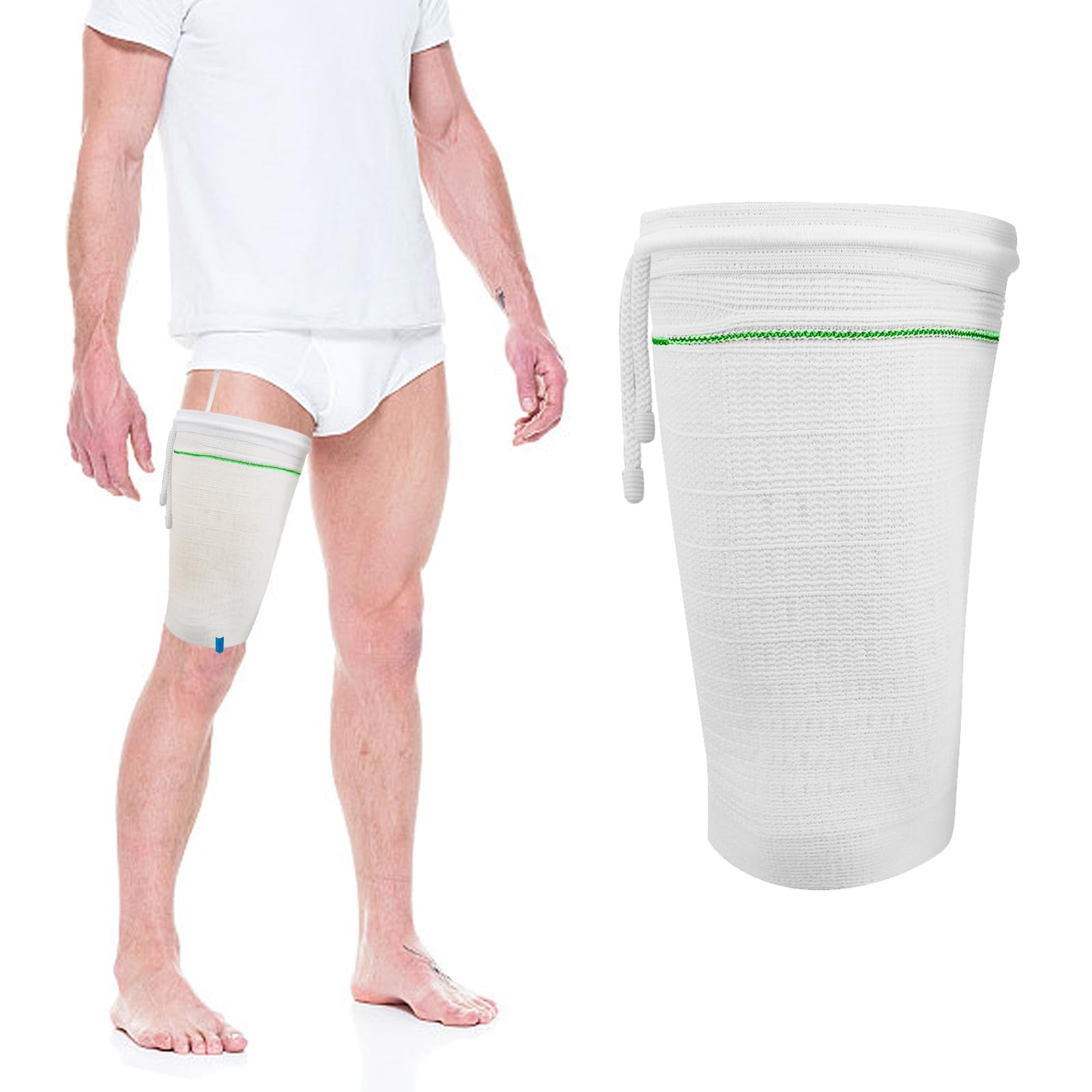 Catheter Leg Bag Holder,Catheter Bag holder with Adjustable Strap,Fabric Catheter Stabilization Device,Leg Sleeve for Catheter Bag,Urine Drainage Bag Cover,Urinary Incontinence Catheter Supplies. (XL)