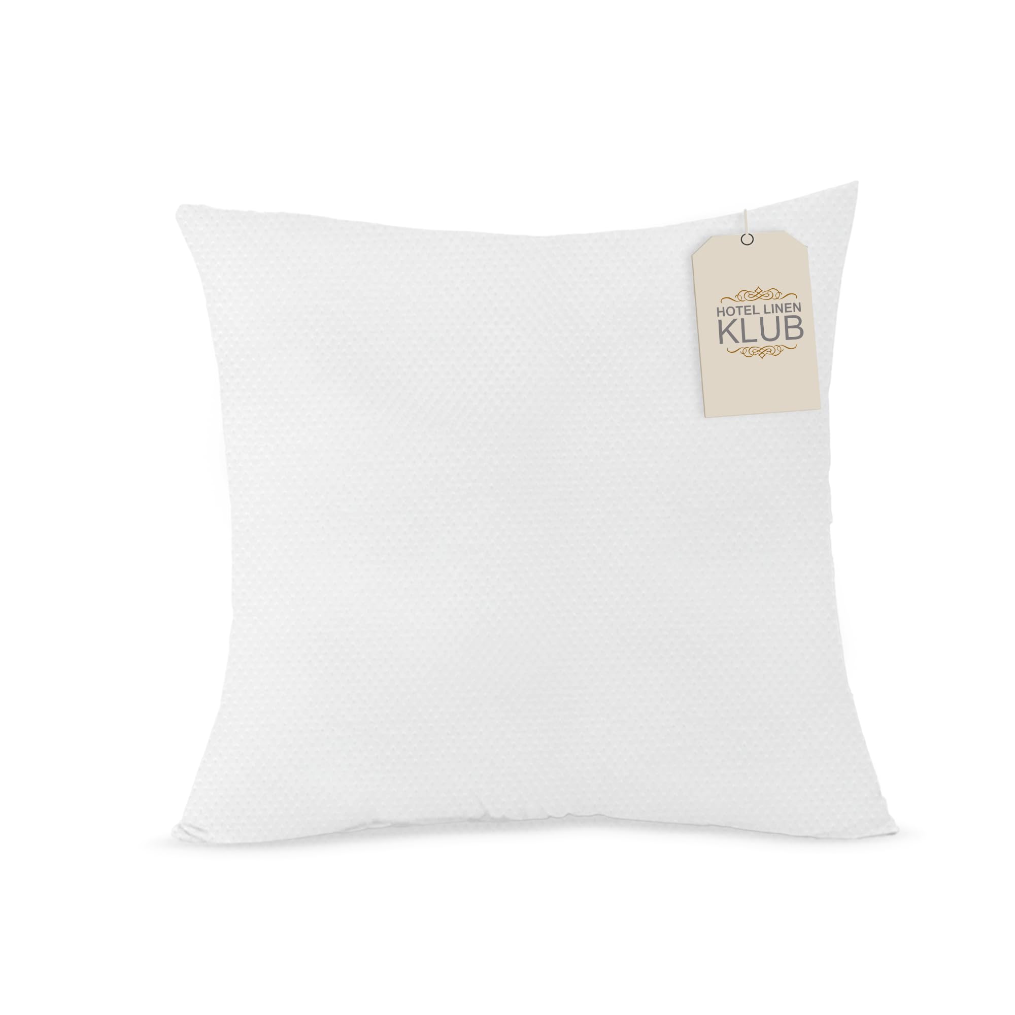 Hotel Linen Klub Cushion Filler ,Outer Cover : 70GSM Non Woven Fabric ,400GRAMS Soft Fiber Filling, Size: 45x45cm , White