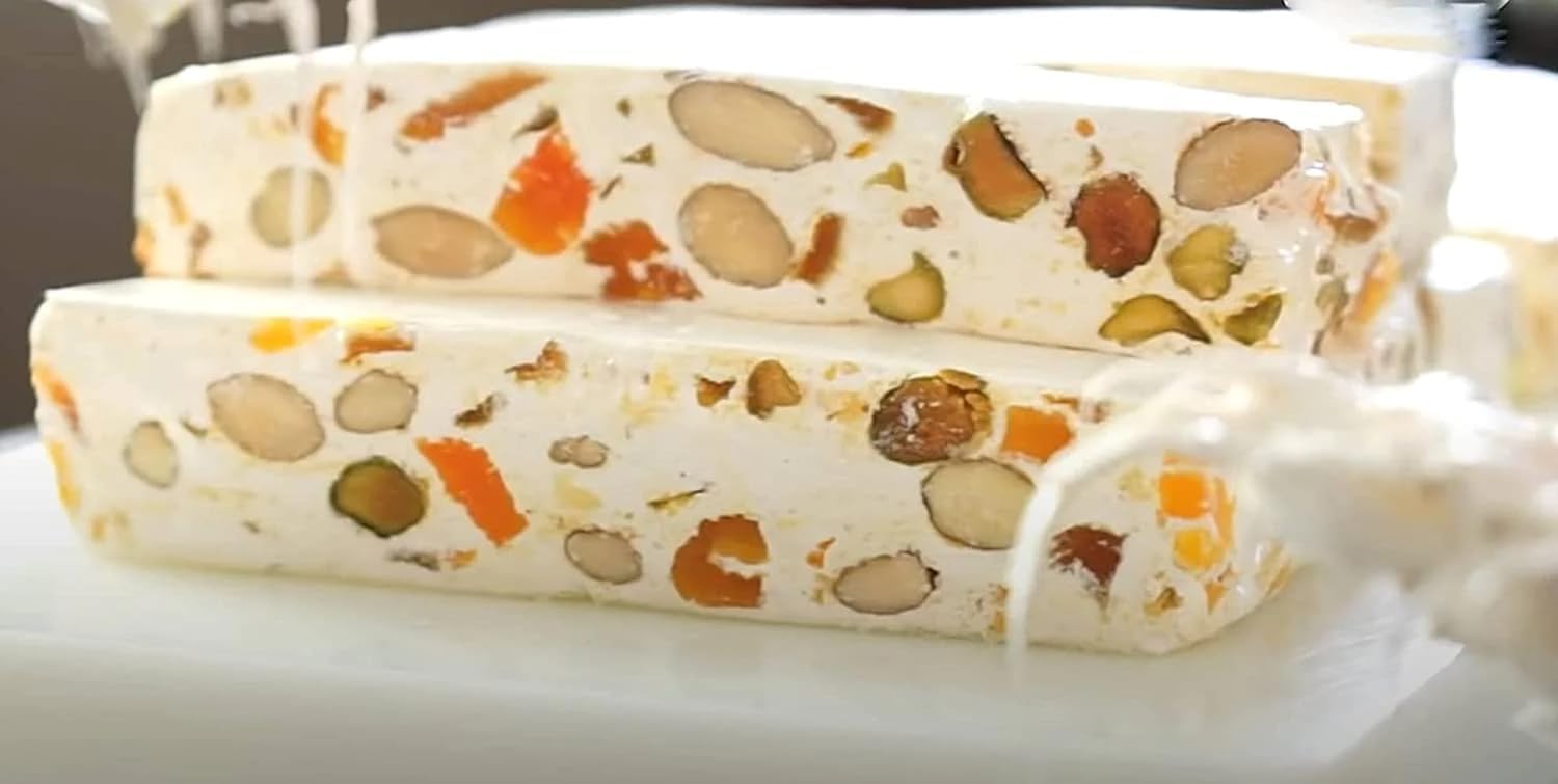 Andy Anand Orange Peel Soft Brittle, Nougat, Turron From Spain rich With Wildflower Honey. Taste In Every Bite, Made in Europe, Slowly Savor For An Amazing Experience Creamy Feel, Gluten Free 7 Oz