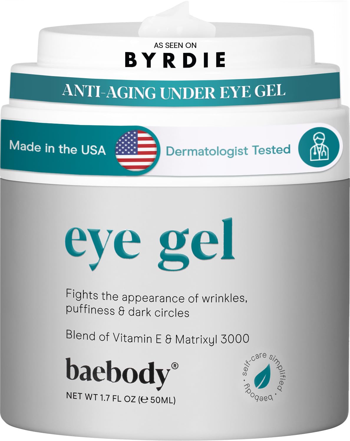 Baebody Eye Gel, Advanced Cooling Under Eye Cream For Dark Circles - Eye Cream for Puffiness and Bags under Eyes - Eye Cream Anti Aging & Hydrating, Beauty Gifts for Women