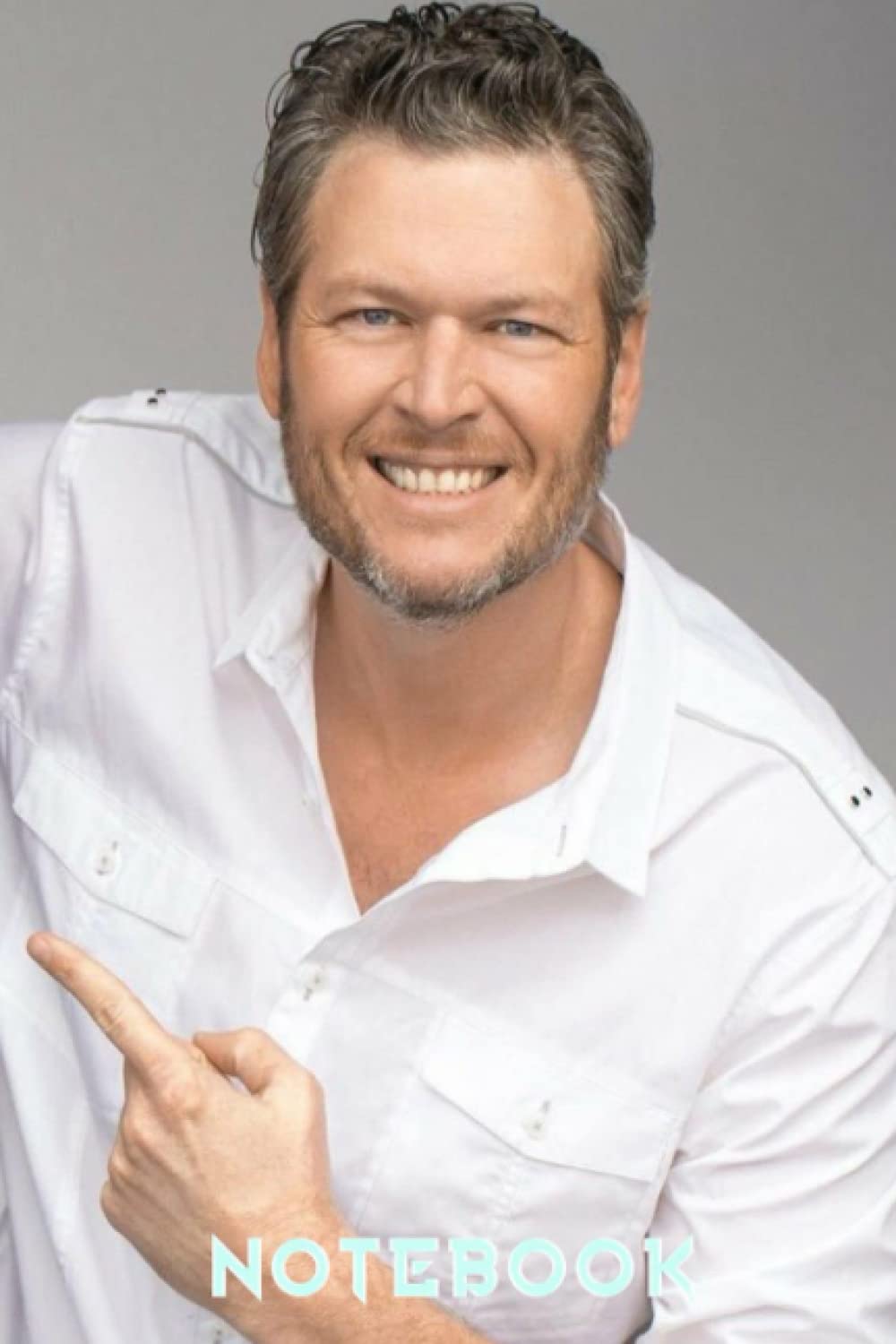 Notebook : Blake Shelton for School or as a Diary, Lined With 100 Pages, Journal, Notes and for Drawings #155