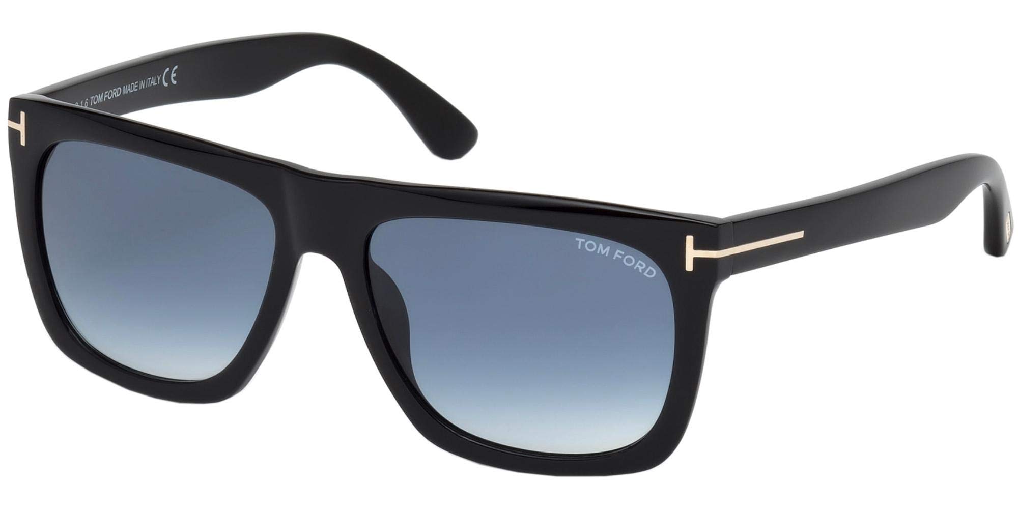 Tom Ford Rectangular Sunglasses TF513 Morgan 01W Black 57mm FT0513