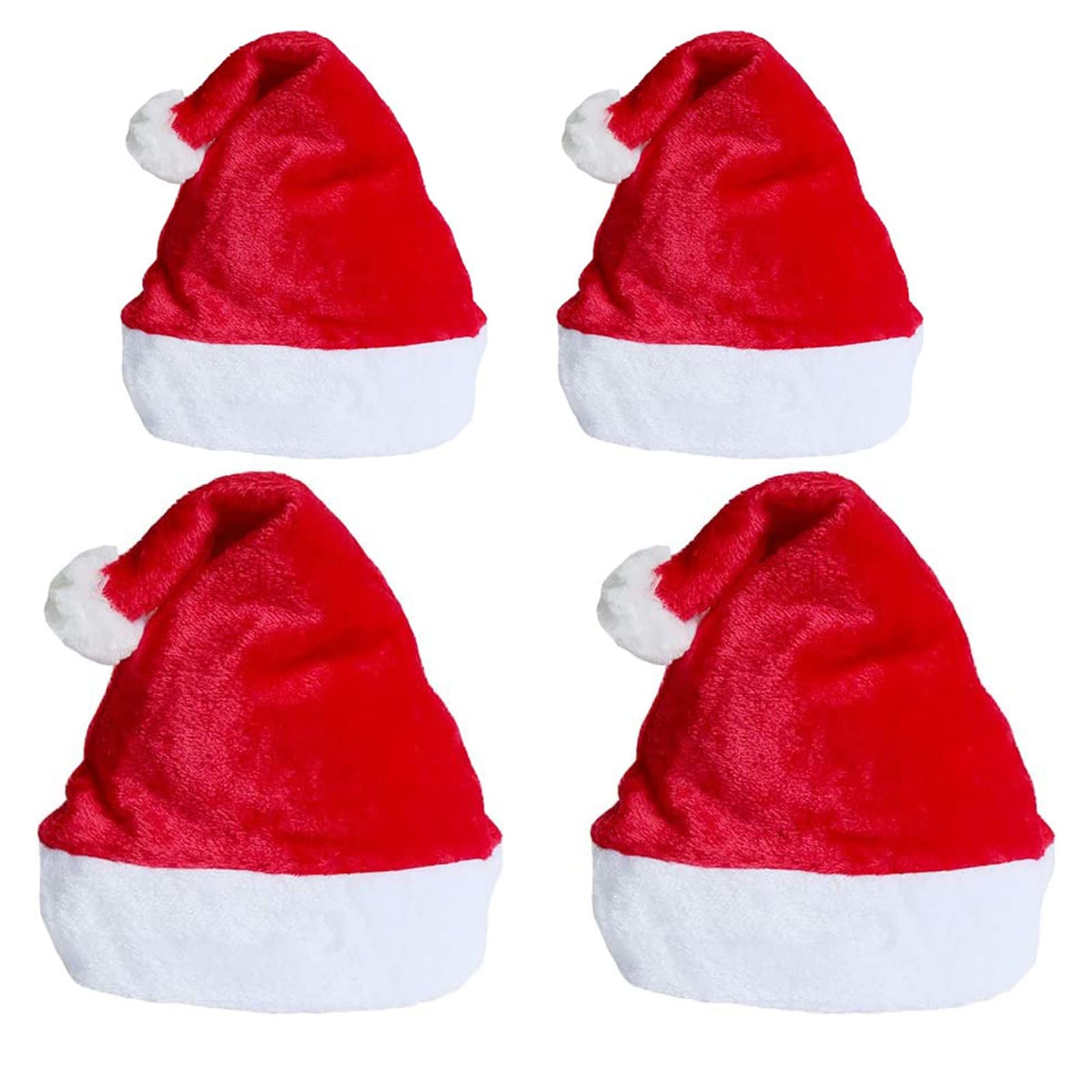 SiegenPro Christmas hat, Santa hat, hat, Santa hat, plush Christmas hats, adults, children, Christmas decoration, Christmas party, costume accessories