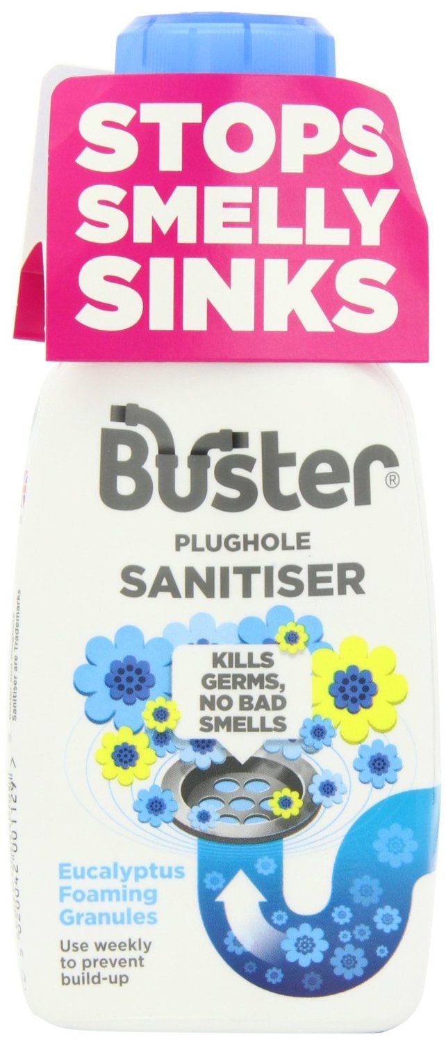 Buster Plughole Sanitiser Foaming Granules 300ml Pack of 3