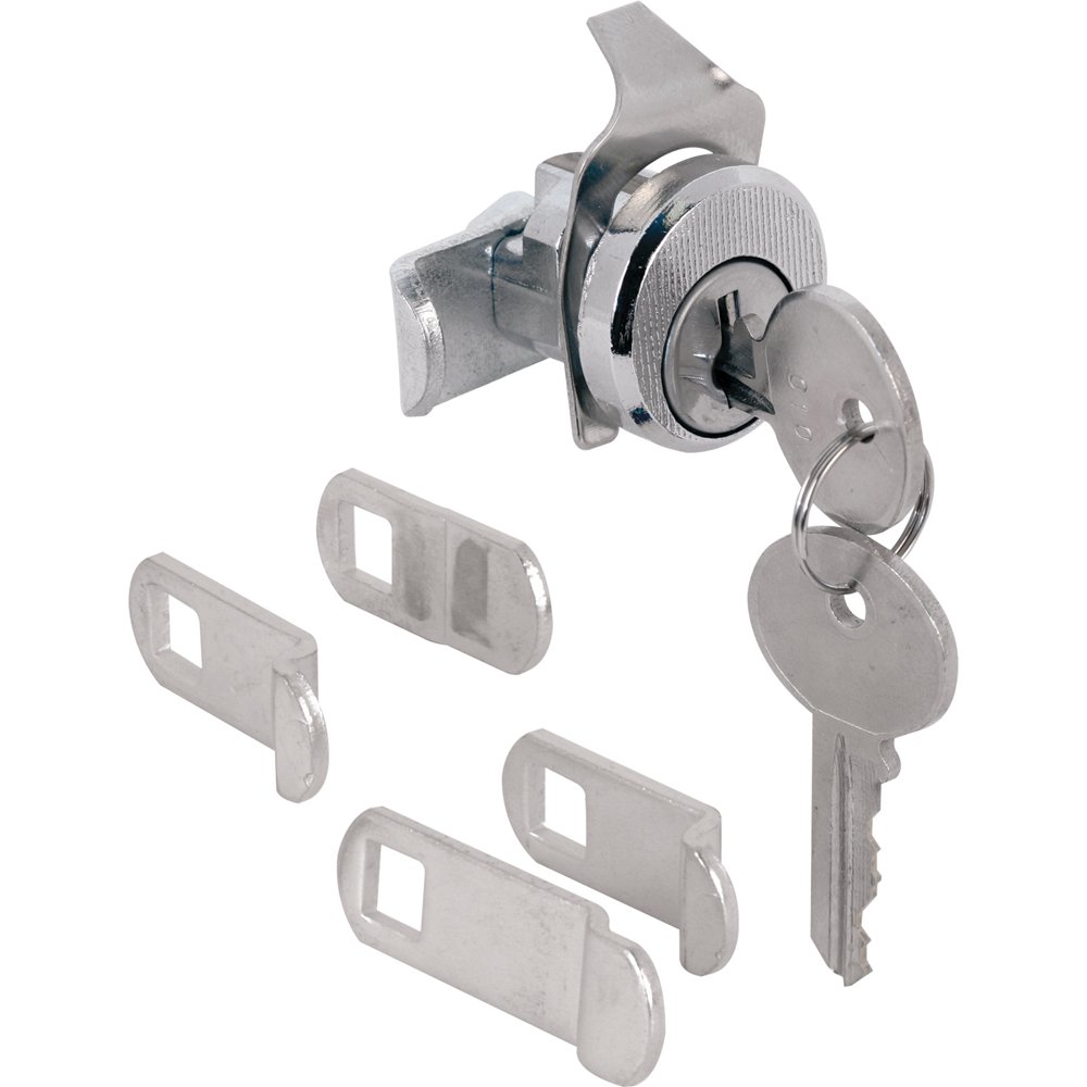 PRIME-LINE4533 Mailbox Lock – Replacement, Multipurpose Mailbox Lock for Several Brands – ILCO 1003M Keyway, Opens Counter-Clockwise with 90º Rotation, Nickel Finish (1 Set)