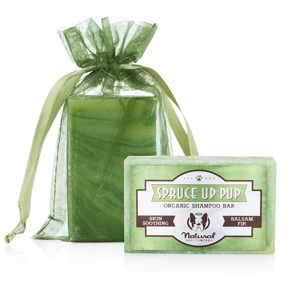 Natural Dog Company Spruce Up Pup Natural Healing Shampoo Bar | Organic and Vegan Friendly