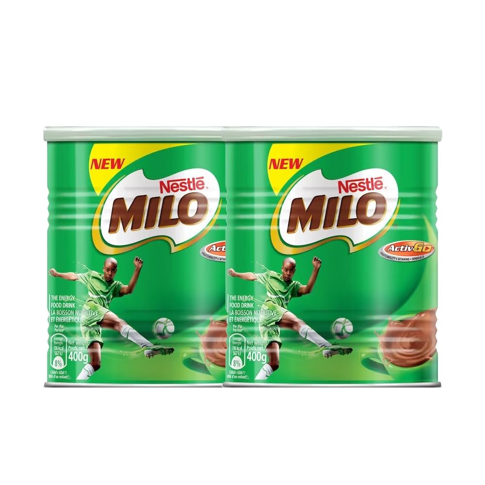 Nestle Milo | Activ go tin | 400g | Energy Drink | High Protein | Malt Drink (Pack of 2)