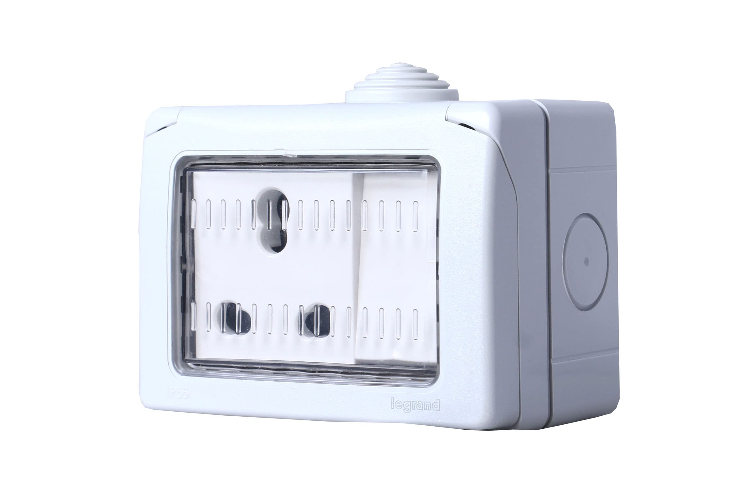 Legrand Plexo Box 3 Module Waterproof Enclosure with 16A Switch and Socket (Combi Box)