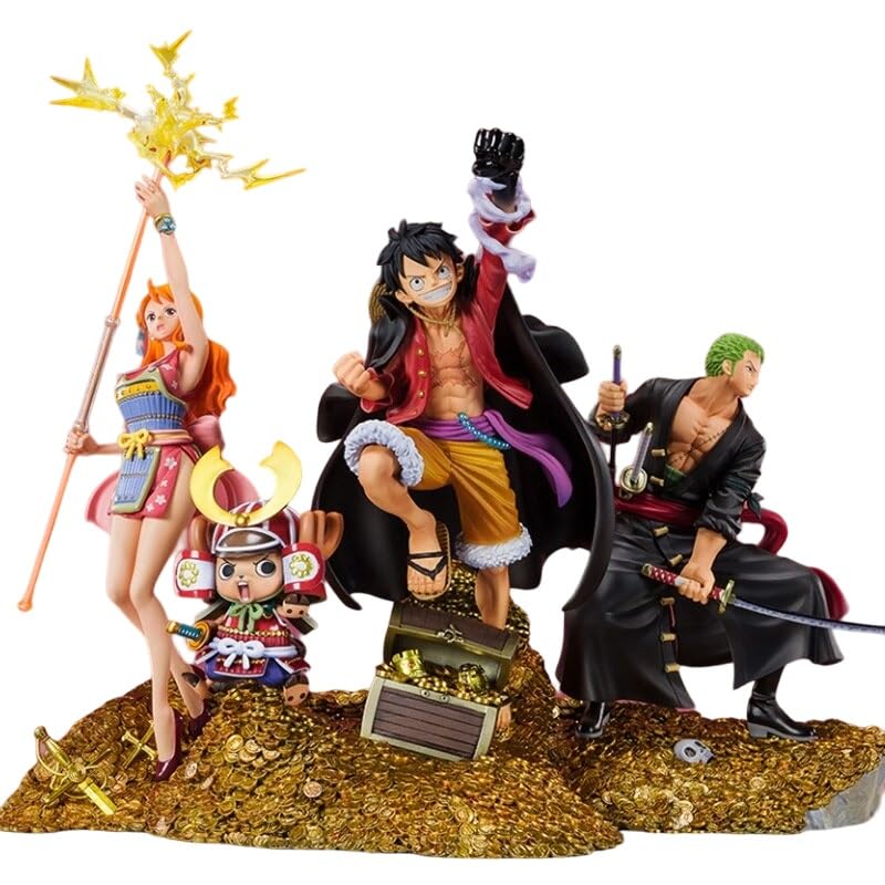 Trunkin One Piece Treasury Set of 4 Luffy Nami Chopper Zoro