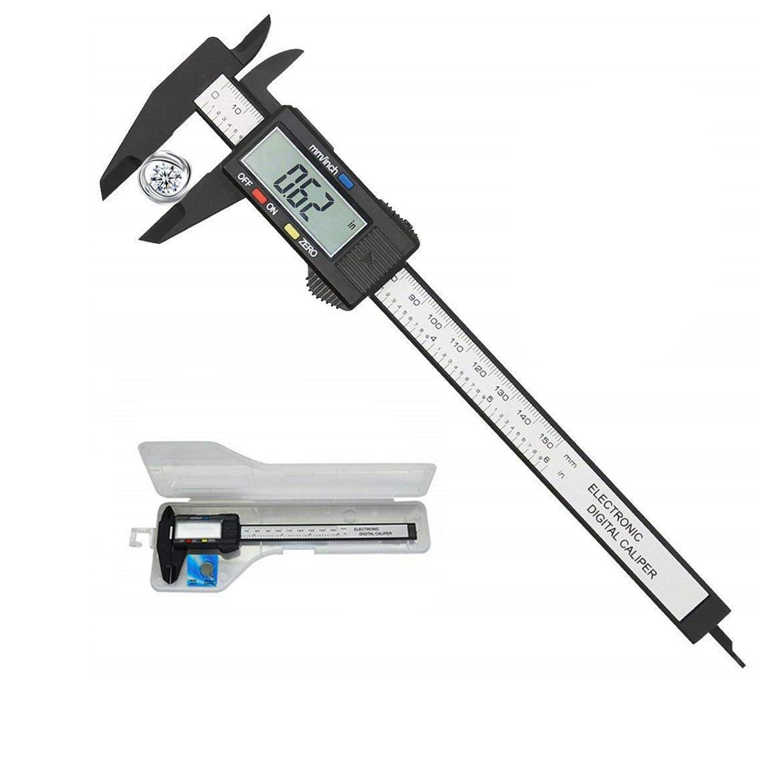 COOLBABY Vernier Caliper Electronic Digital LCD Screen Micrometer Ruler Measuring Tool 150 mm