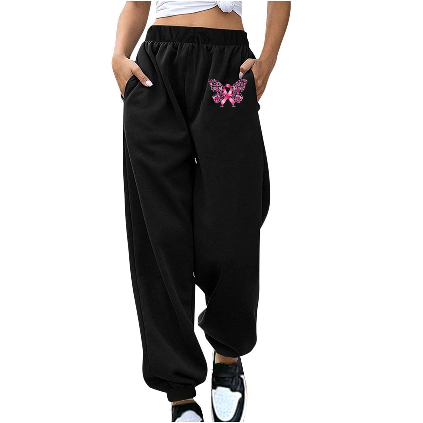 HADST Womens High Waist Sweatpants Lounge Cotton Joggers Pants with Pockets Athletic Workout Fall Fashion Sport Pants 2023