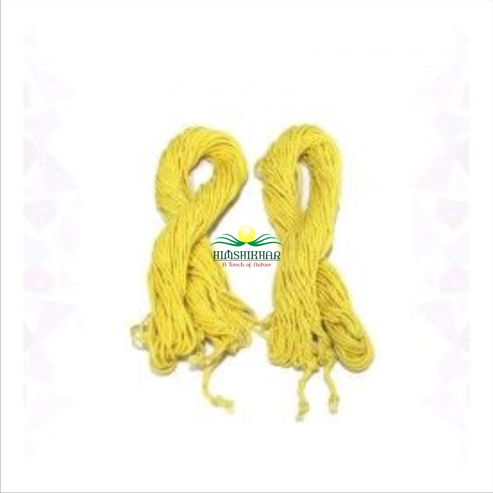 || Himshikhar ||Cotton Holy Sacred Janeu Yagnopaveeth Janoi Janeva Jagnopait Upanayan Sanskar Thread - 11 Pieces,Yellow for Ritual Pooja/Prayer,by Himshikhar Pooja Samagri