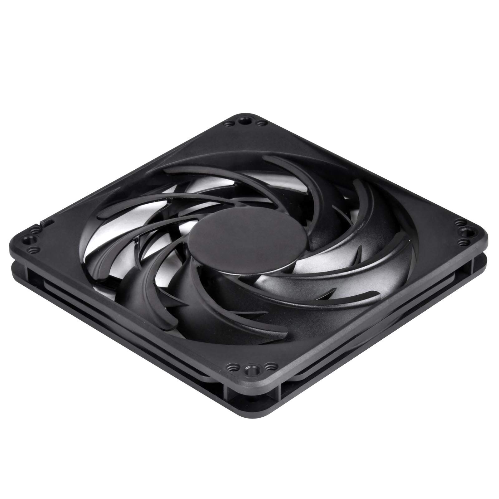 SilverStone Technology Sst-Fn124 120Mm Fan With Slim 15Mm Design 3-Pins In Black Fn124