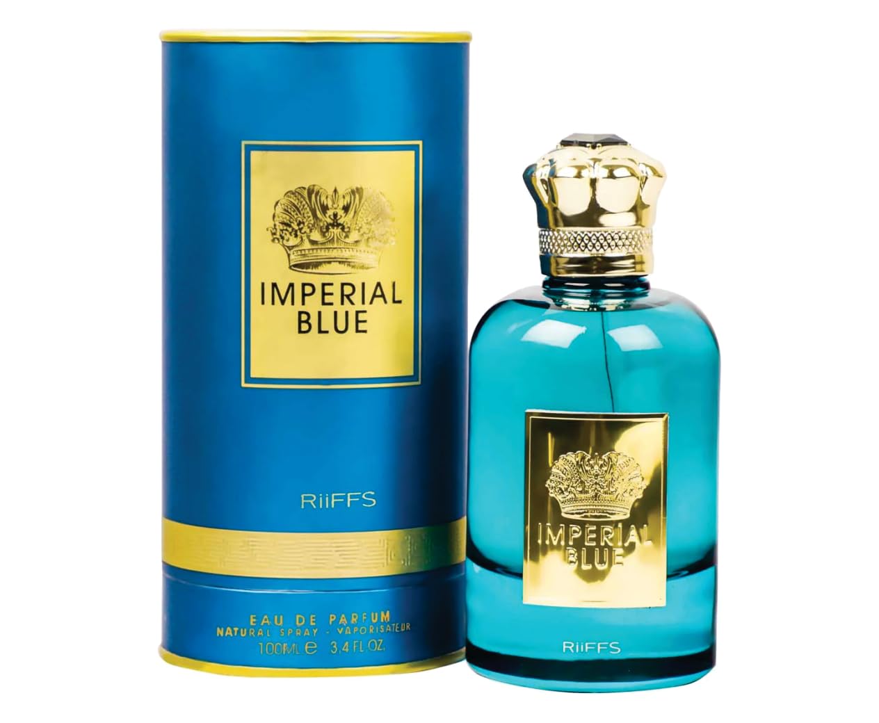 Imperial Blue Perfume | Imperial Blue Eau De Parfum for Men 100ml Lemon,Mint and Vanilla Fragrance | Riiffs Imperial Blue Perfume for Men Made in Dubai by Sapphire’s choice