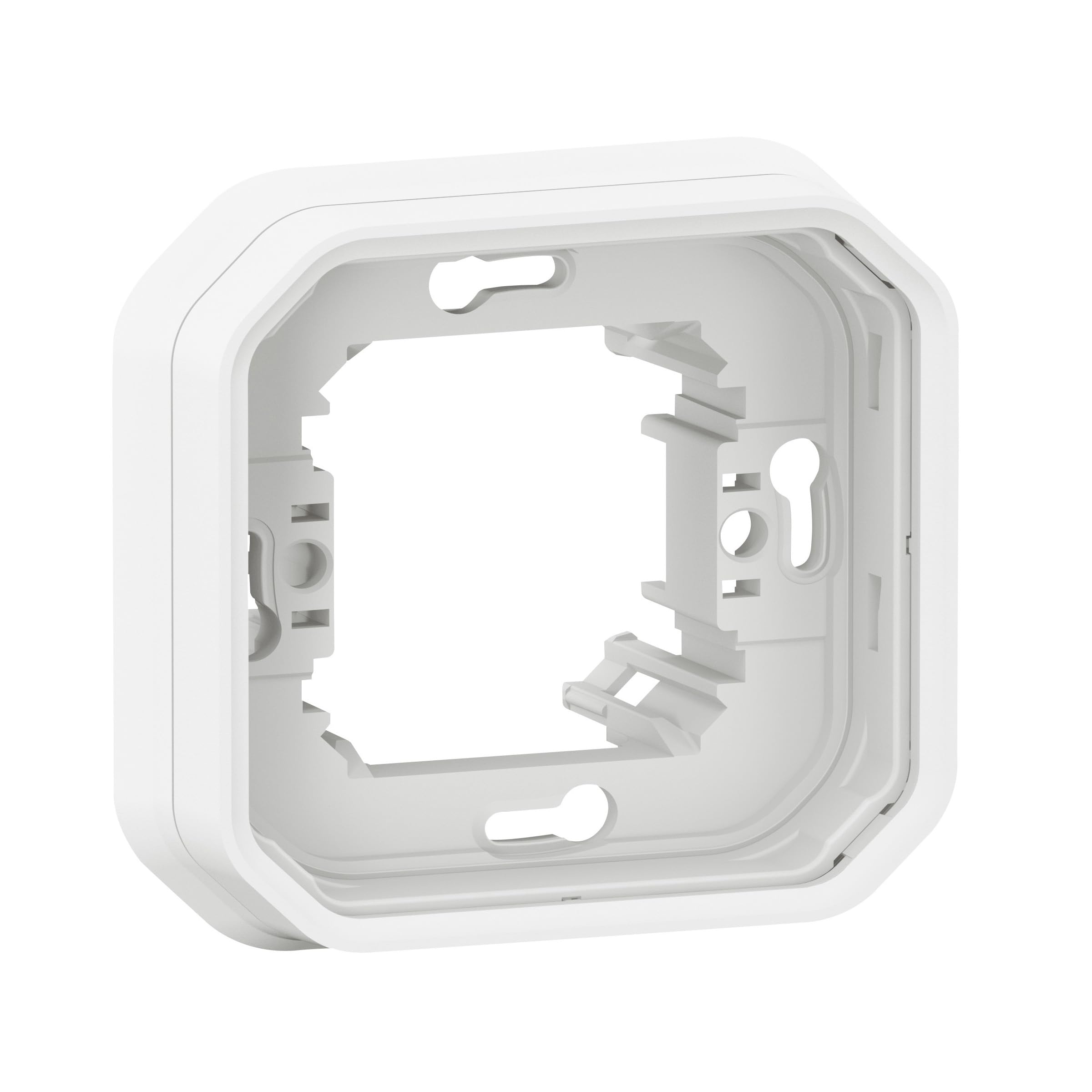 LEGRAND, Plexo New 069692L Flush-Mounted Support Frame for Wet Rooms 1-Way Ultra White