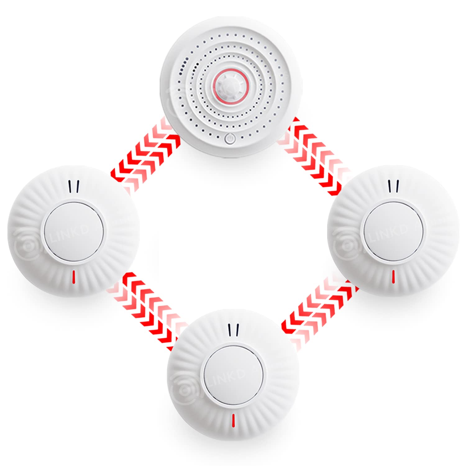 Wireless Interlinked Smoke & Heat Alarm Bundle | Scotland & England Law Compliant | 10 Year Battery Life | CE & BS Certified | LINKD Alarms | Pre Linked | Easy Set Up | UK Phone & Email Support