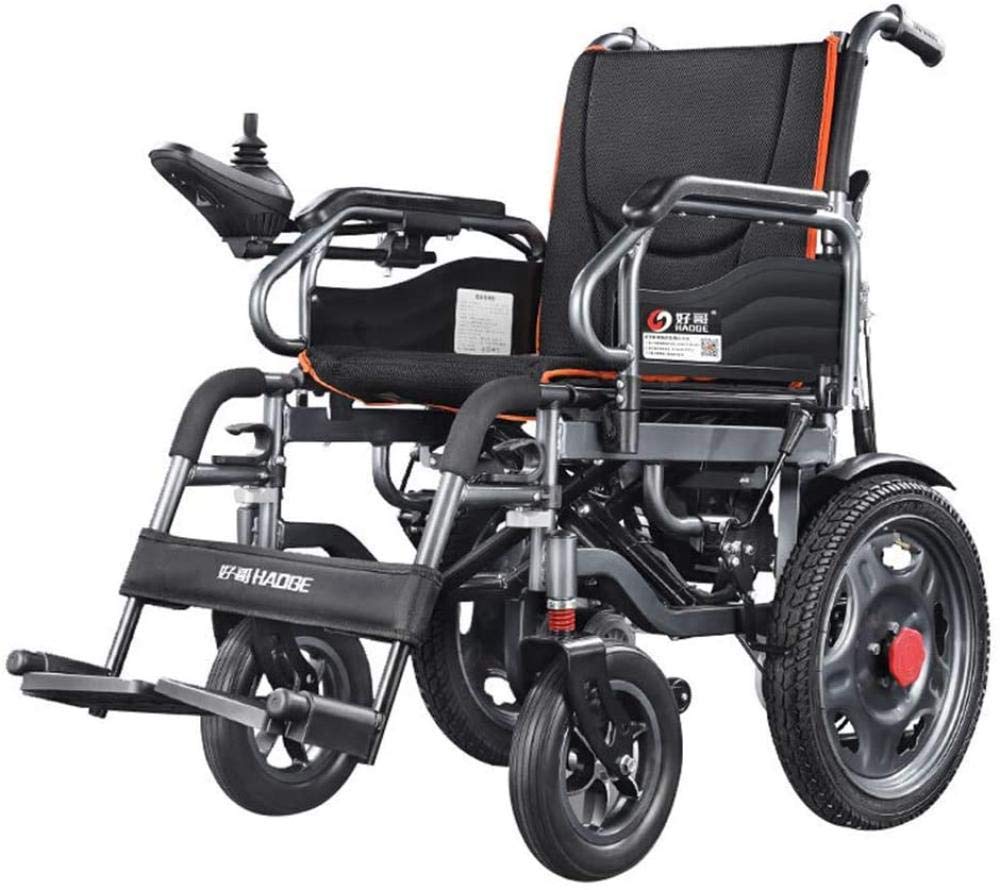 GYPPG Lightweight Dual Function Foldable Power Wheelchair Drive With Electric Or Use Manual Wheelchair for Disabled Elderly and the Elderly (12 Miles Range)